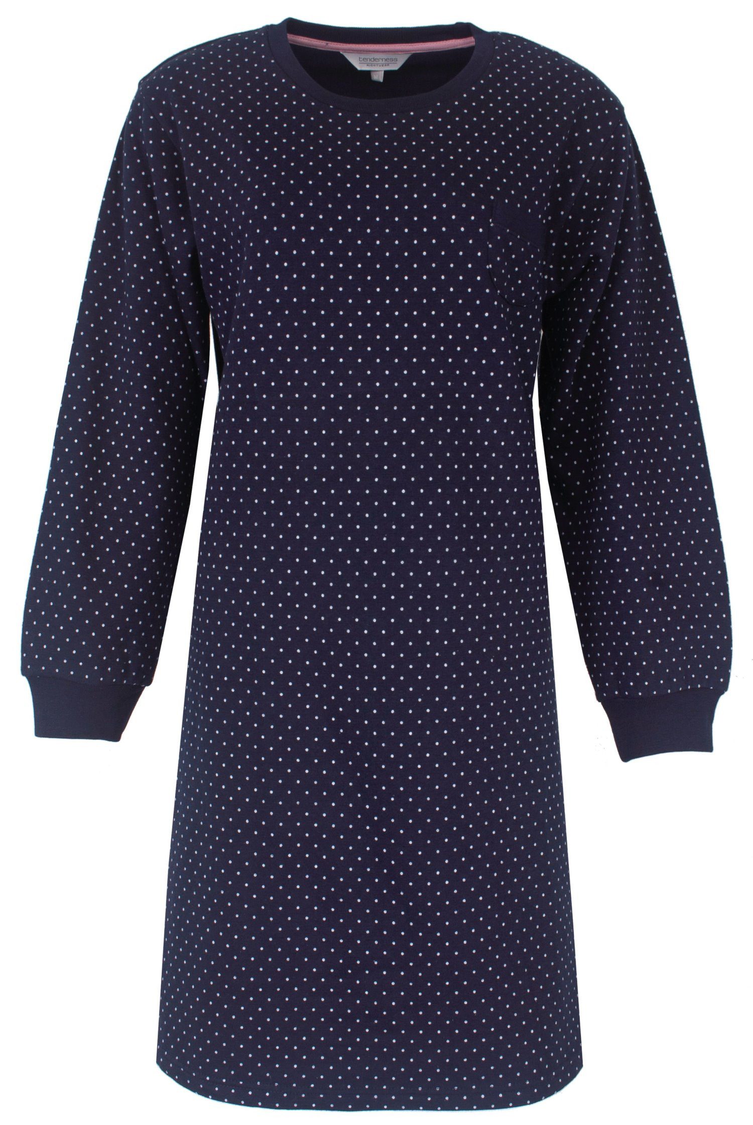 Tenderness Nachthemd Damen Microfleece Schlafshirt warm (1-tlg) Modisches Design