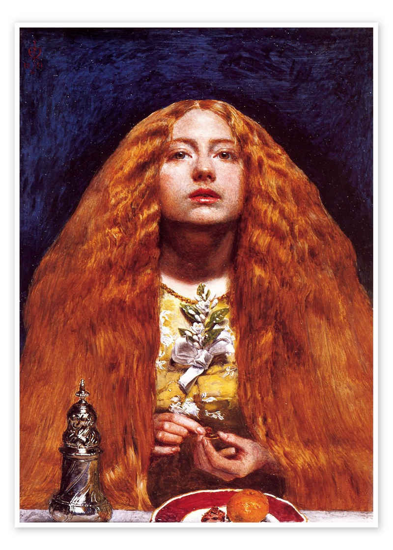 Posterlounge Poster Sir John Everett Millais, Die Brautjungfer, Malerei
