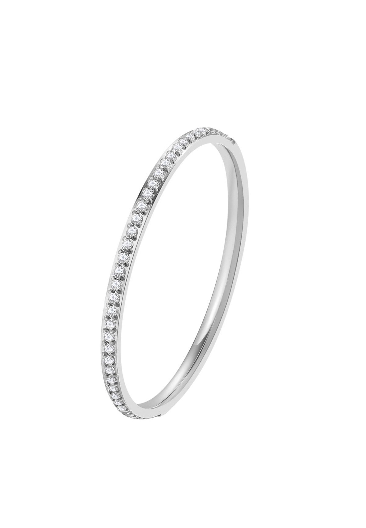 Hey Happiness Fingerring Glimmer, Zirkonia Bandring für Damen, Dünner Edels günstig online kaufen