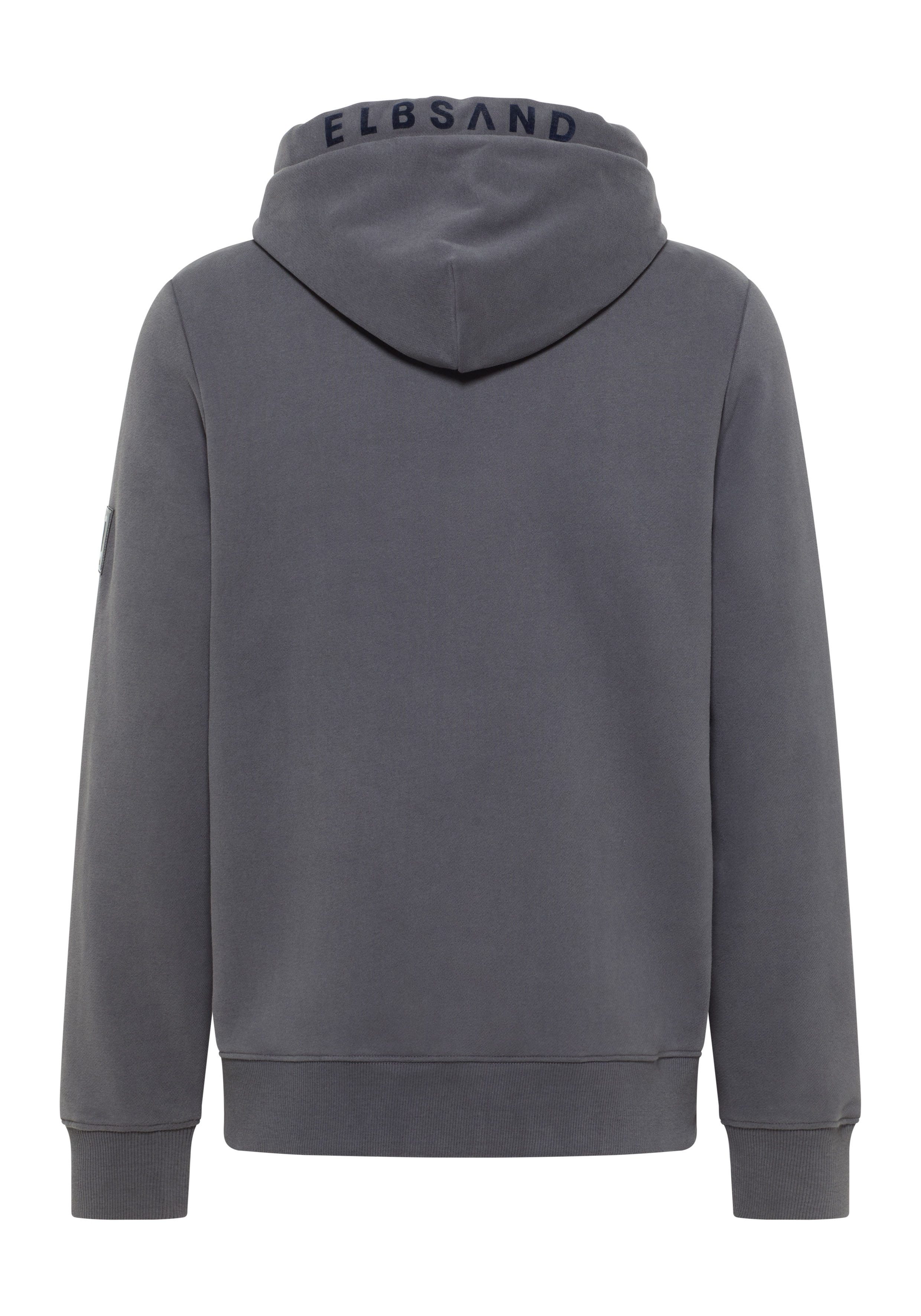 Elbsand Sweatjacke Mats Herren Stehkragen, Kängurutasche, normal geschnitte günstig online kaufen