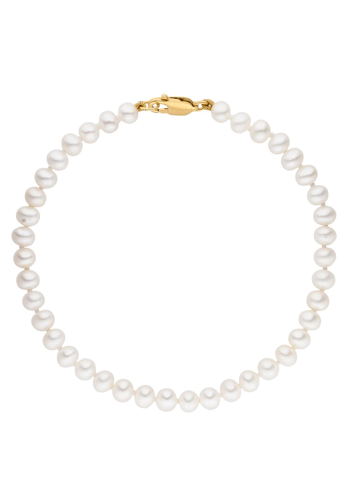 Firetti Perlenarmband Schmuck Geschenk Gold 375 Armschmuck Armkette Perle, Made in Germany - mit Süßwasserzuchtperle
