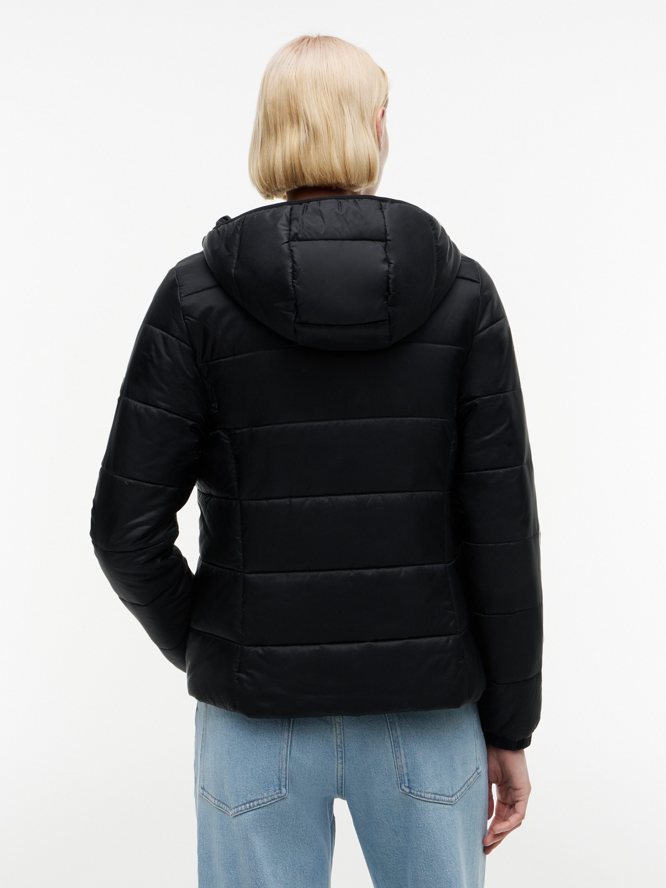 Tommy Jeans Steppjacke TJW SLIM LW HOODED PADDED JACKET Steppware, slim fit, mit Kapuze