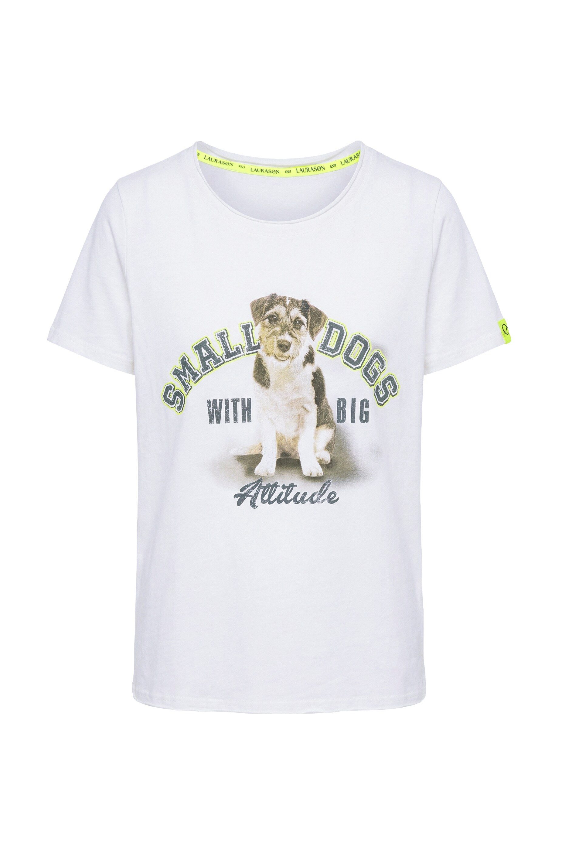 Laurasøn T-Shirt T-shirt Cool Dyed 1/2 Arm Hundeprint