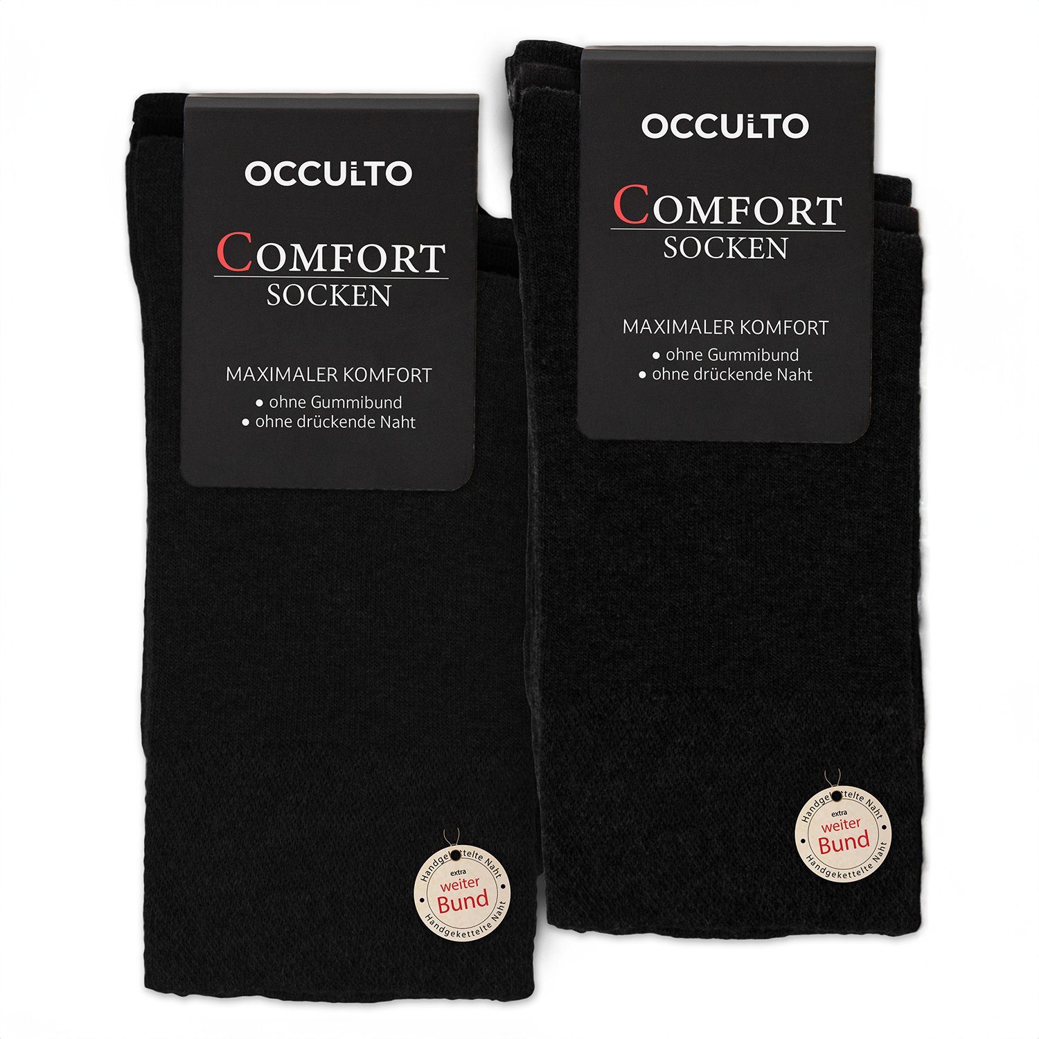 OCCULTO Komfort (10-Paar) 10er Socken Businesssocken Herren Blk Pack Philipp) (Modell: