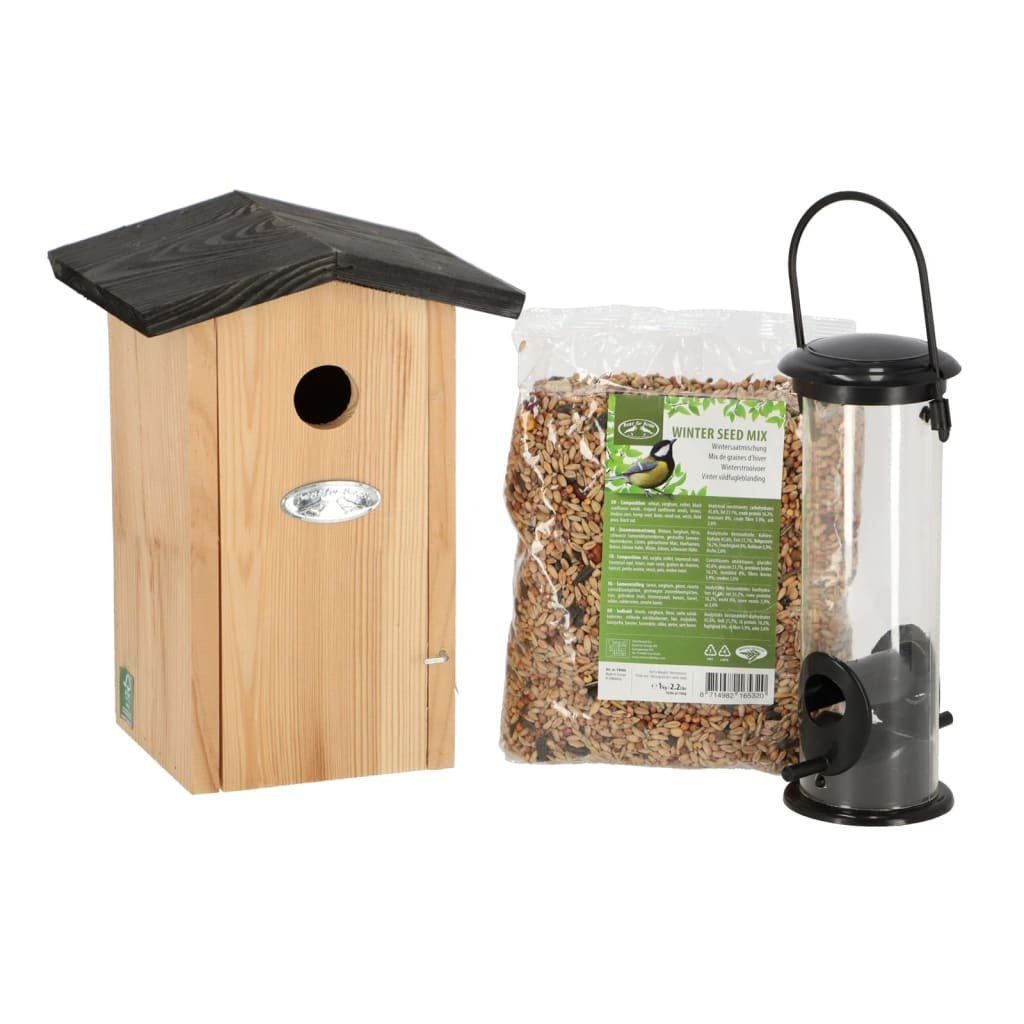 Vogelhaus Komplettset für Blaumeisen Vogelfutterhaus