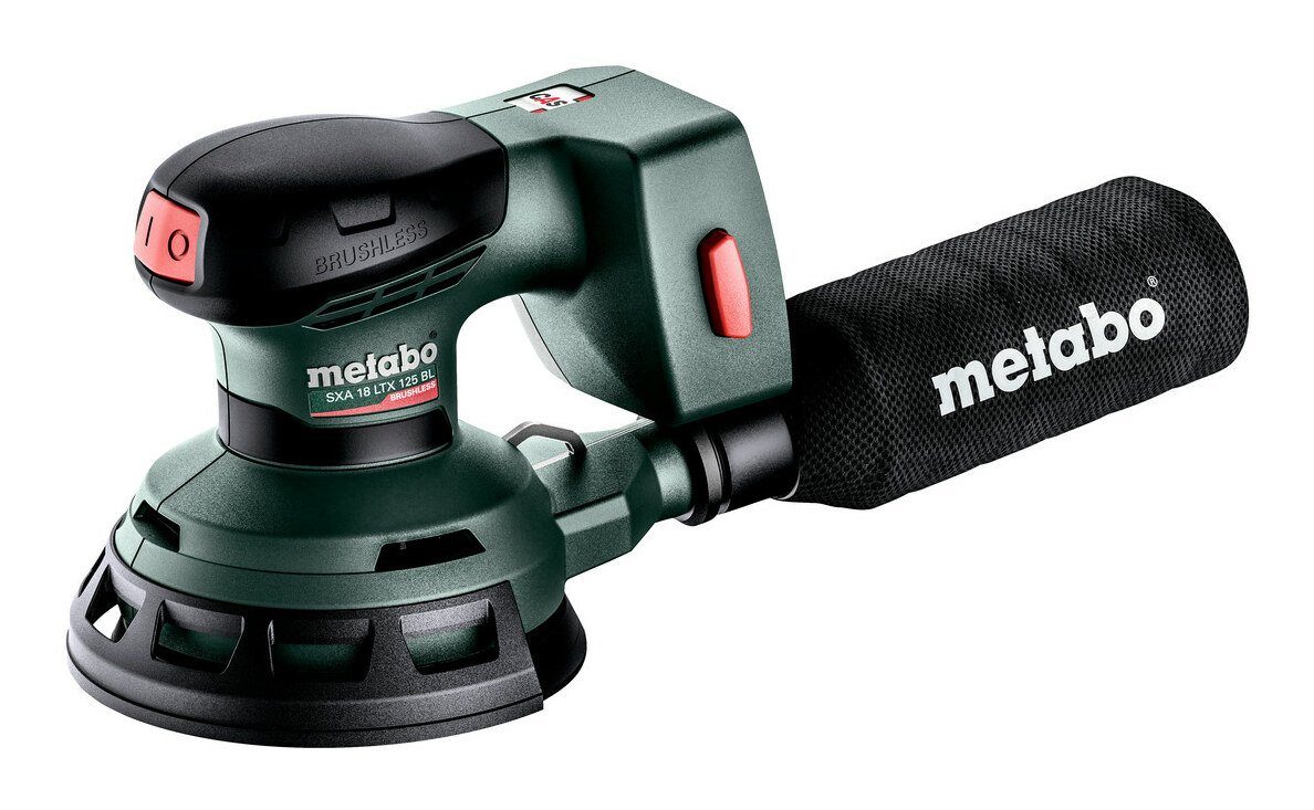 metabo Akku-Exzenterschleifer SXA 18 LTX 125 BL, max. 10000 U/min, 20000 U/min, Ohne Akku im Karton