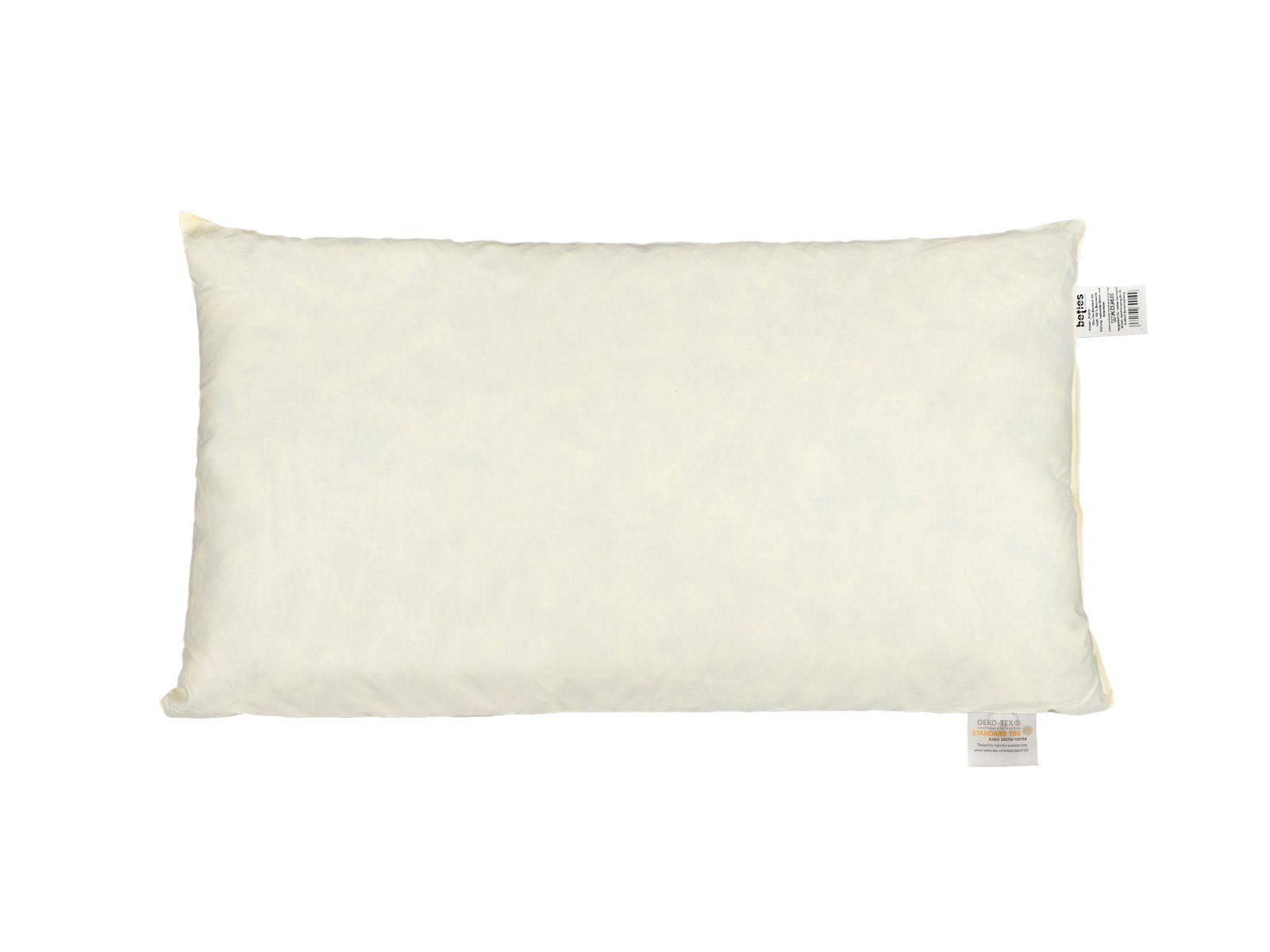 beties Federkissen Publik, Füllung: 100% Gänse- und Entenfedern, Bezug: Baumwolle, Seitenschläfer, Rückenschläfer, Bauchschläfer, 1 Stück, Federkissen ca. 30x50 cm waschbar kein Lebendrupf