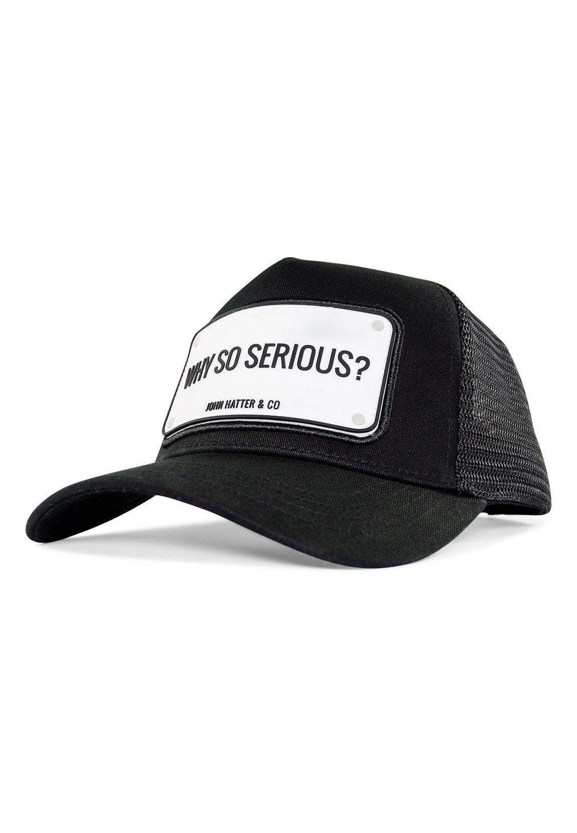 John Hatter & Co. Trucker Cap John Hatter & Co Trucker Cap WHY SO SERIOUS? Rubber Black