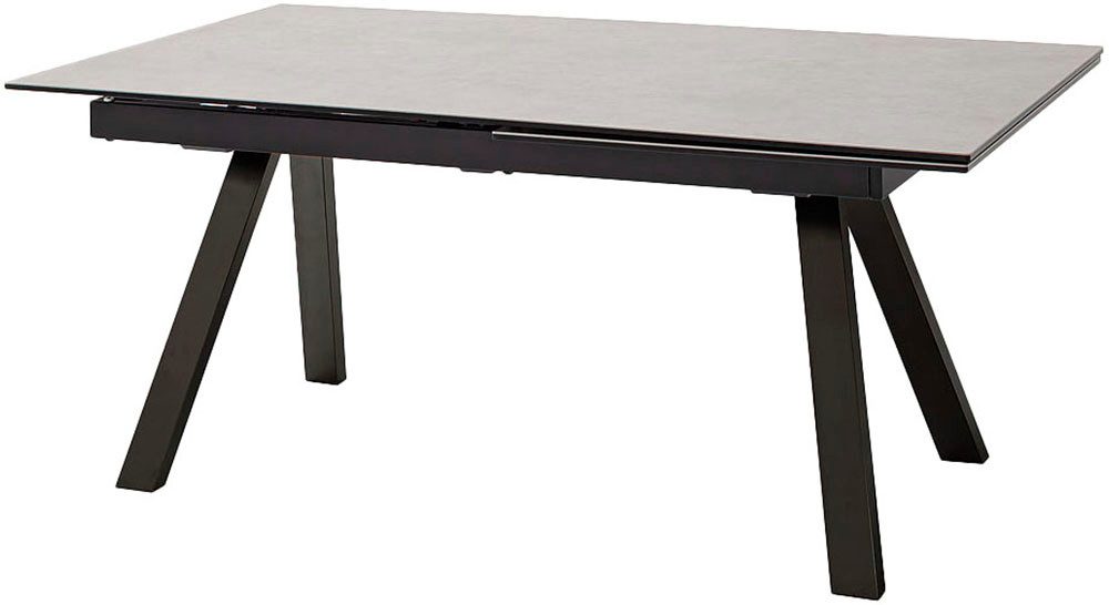 MCA furniture Esstisch TOBAGO Auszugtisch 180-260 cm (Einzelstück), Keramik,Metall,Stirnauszug,ausziehbar,Tischplatte 13 mm
