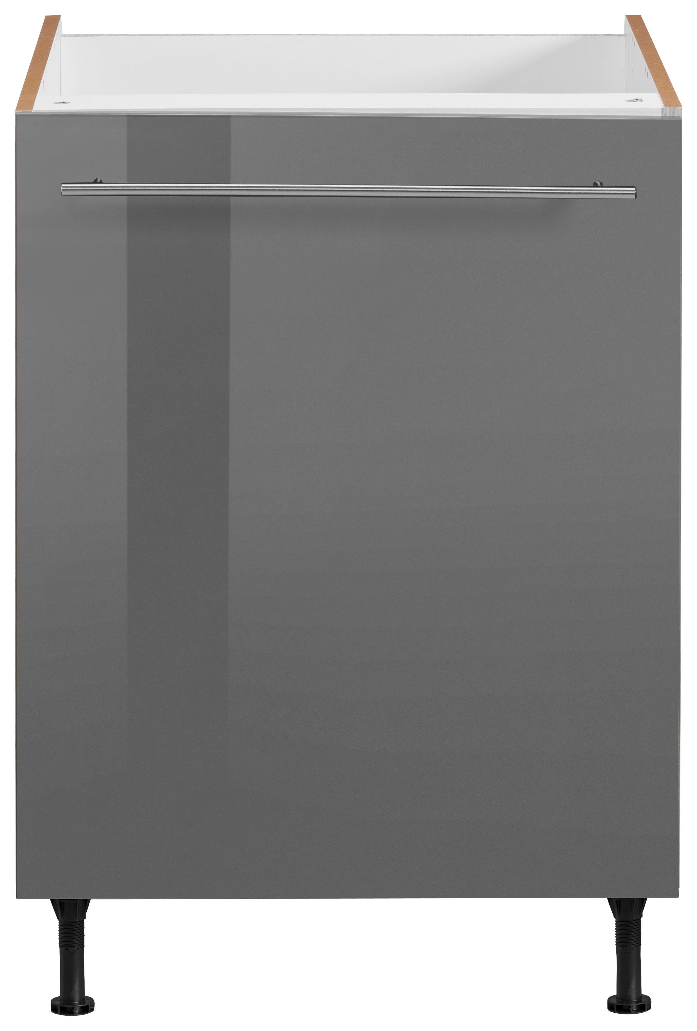 OPTIFIT Spülenschrank Bern 60 cm breit, mit 1 Tür, mit höhenverstellbaren Füßen, mit Metallgriff