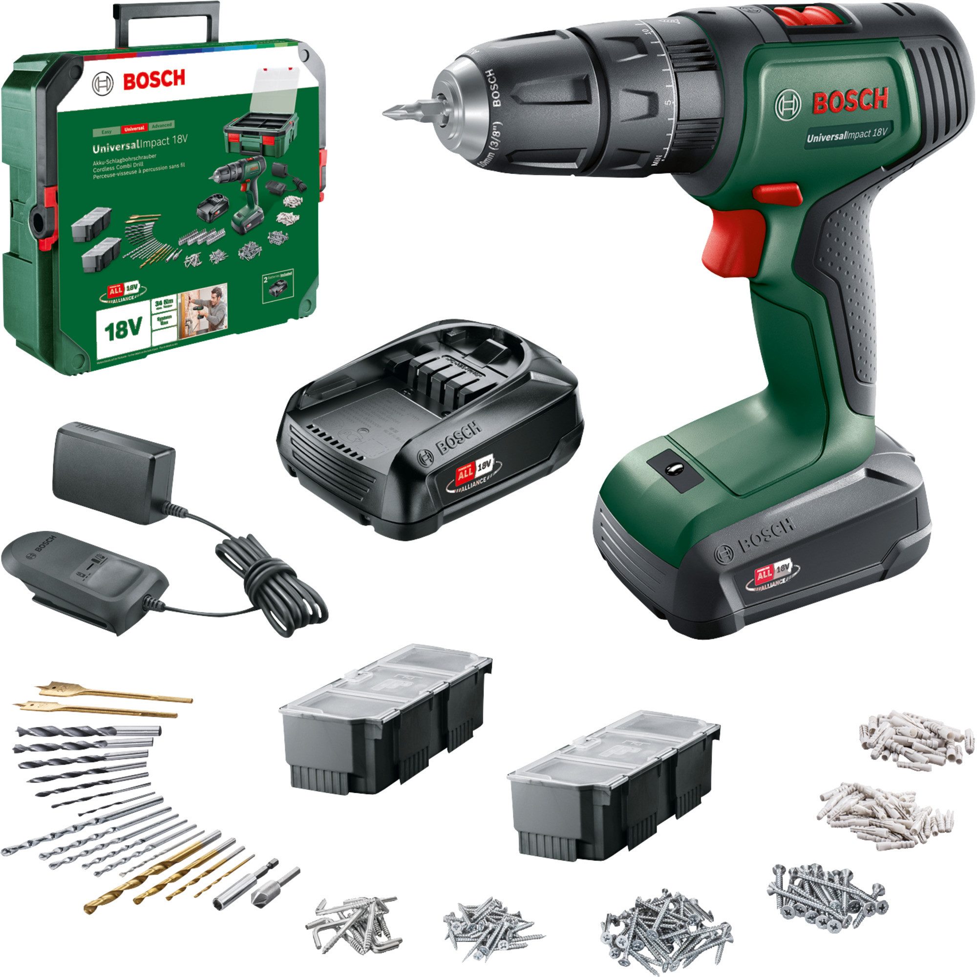 Bosch Professional Bohrmaschine Bosch Heimwerken & Garten Akku-Schlagbohrschrauber