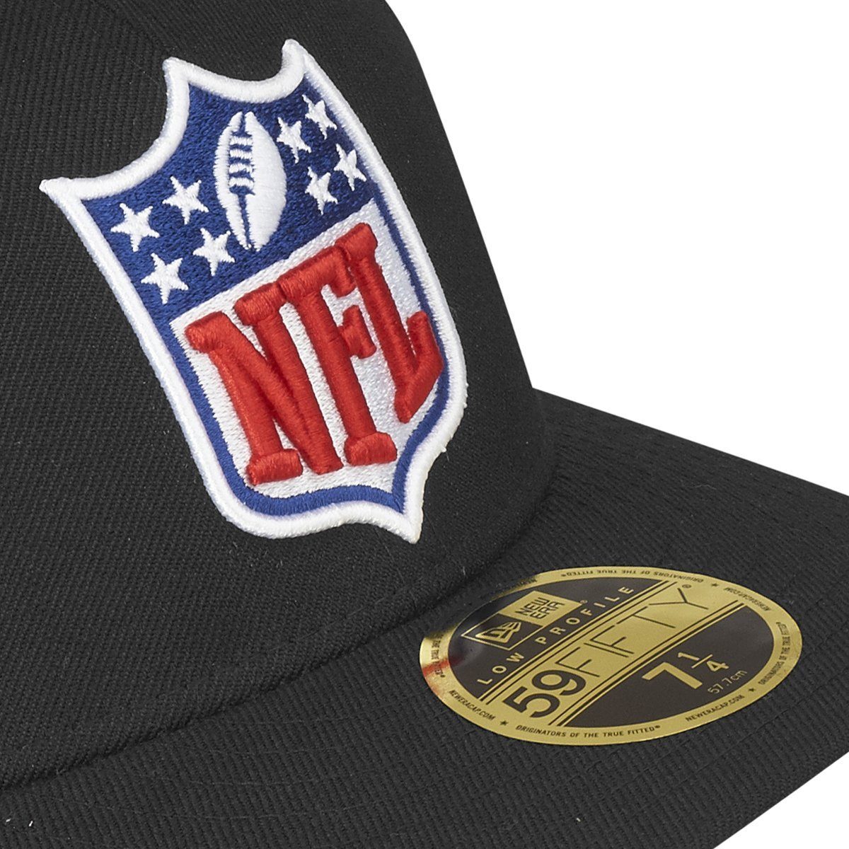 Schwarz Profile New Fitted Shield Era NFL Logo Low 59Fifty Cap