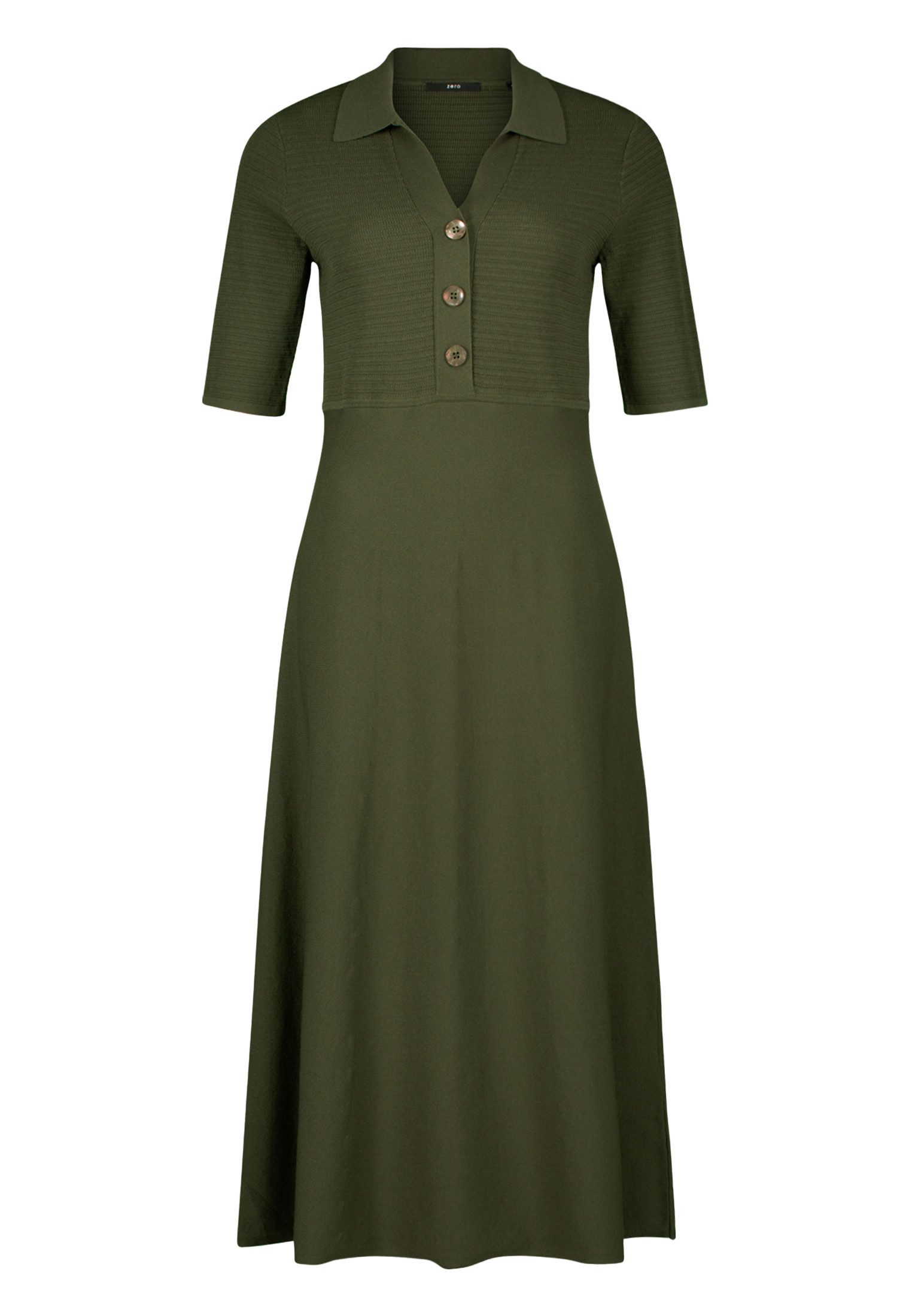 Zero Strickkleid zero Strickkleid mit Knopfleiste günstig online kaufen