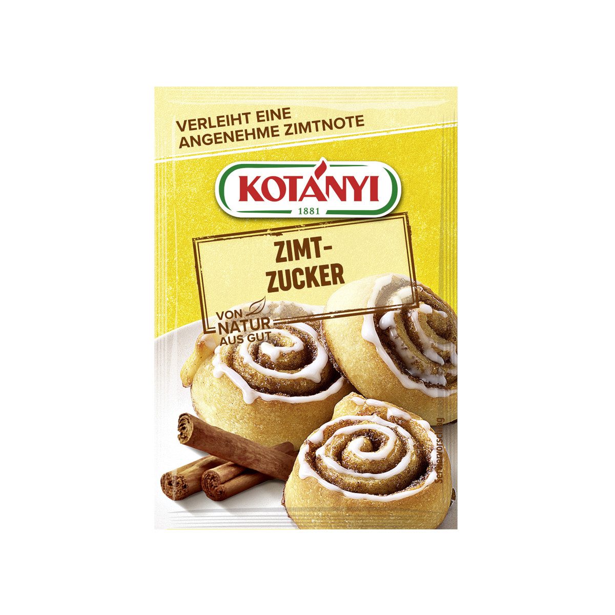 KOTANYI Gewürz, Kotanyi Zimtzucker 3x10g mit ganz feiner Zimtnote Packung 30g