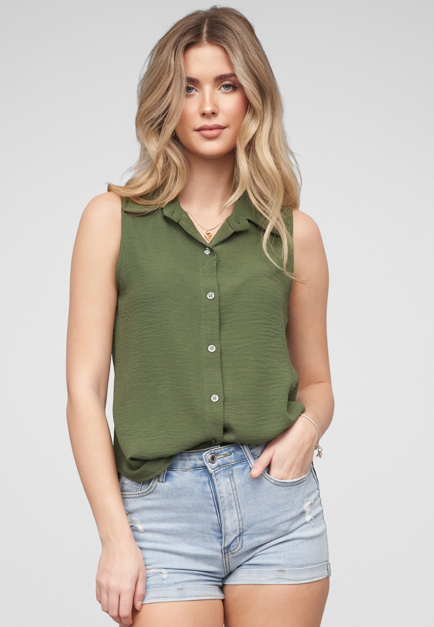 CLOUD 5IVE Klassische Bluse CLOUD 5IVE Top with button placket