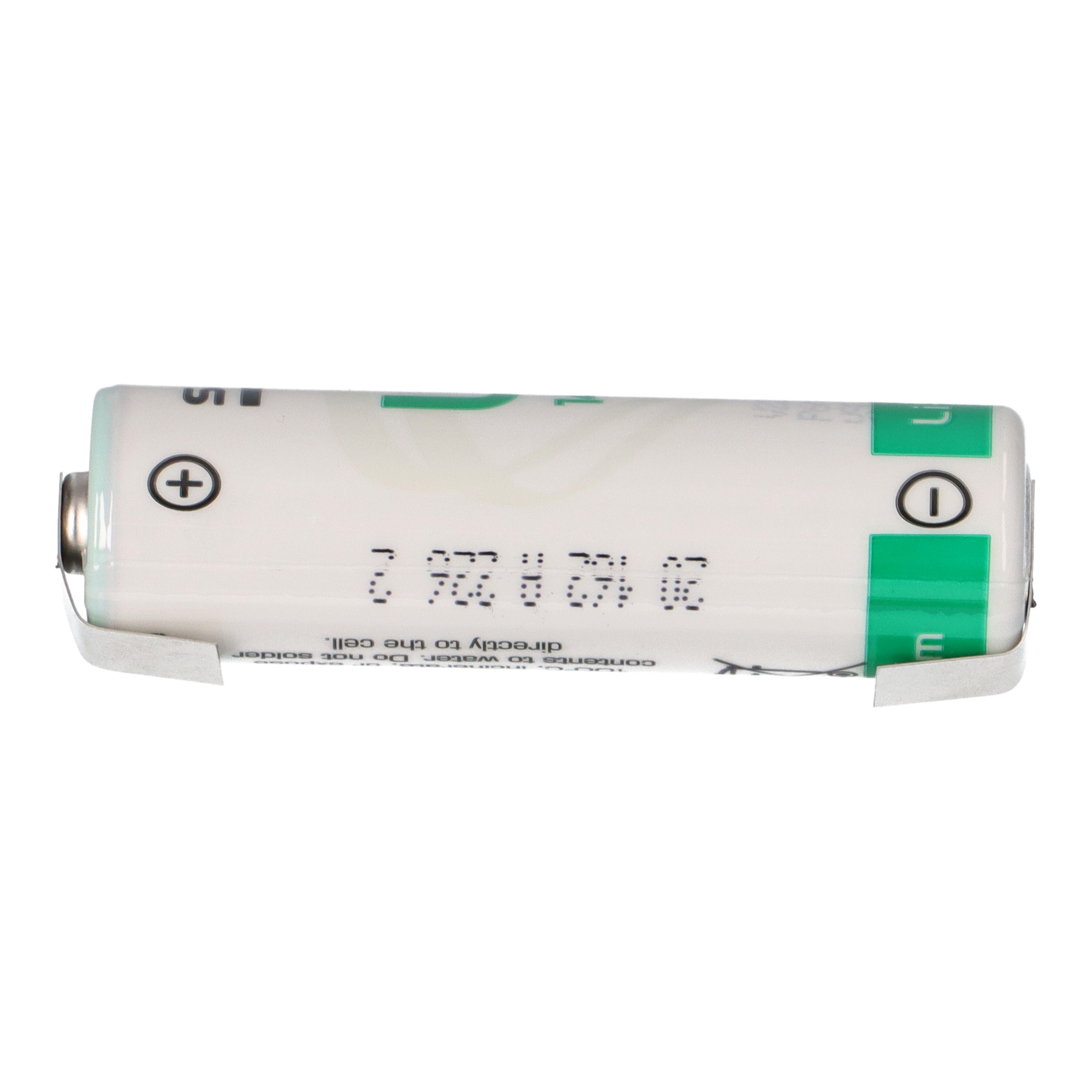 Saft Saft Lithium 3,6V Batterie LS14500 AA-Zelle Lötfahne U-Form Batterie