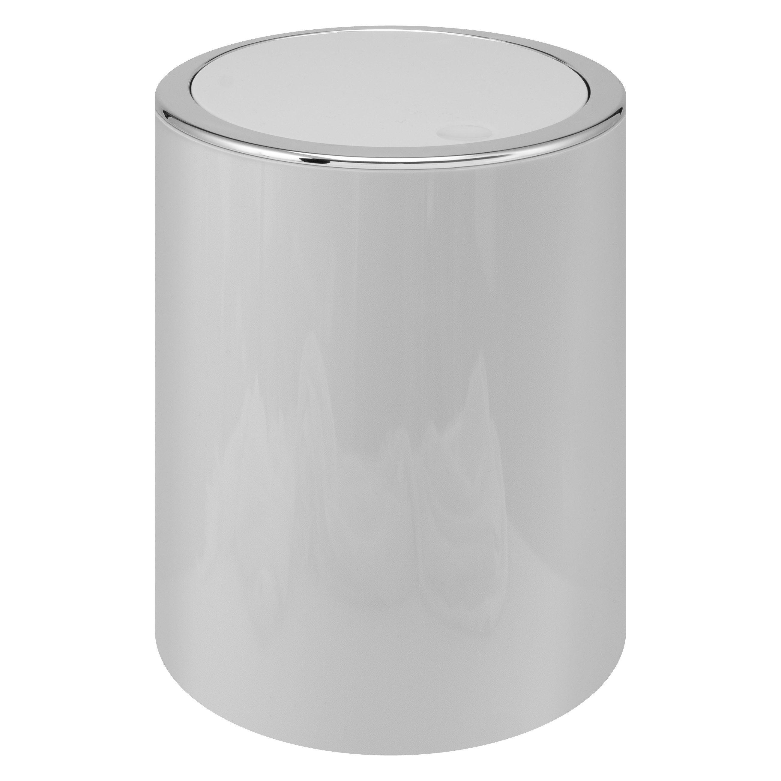 bremermann Kosmetikeimer SAVONA 5,5 Liter aus Kunststoff, rund - hellgrau