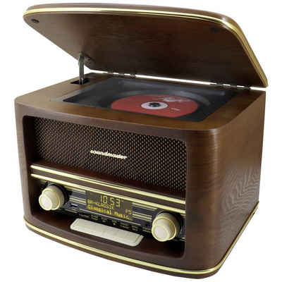 Soundmaster Nostalgie Stereo DAB+/UKW Radio mit, CD/MP3, USB, Radio (Inkl. Fernbedienung)