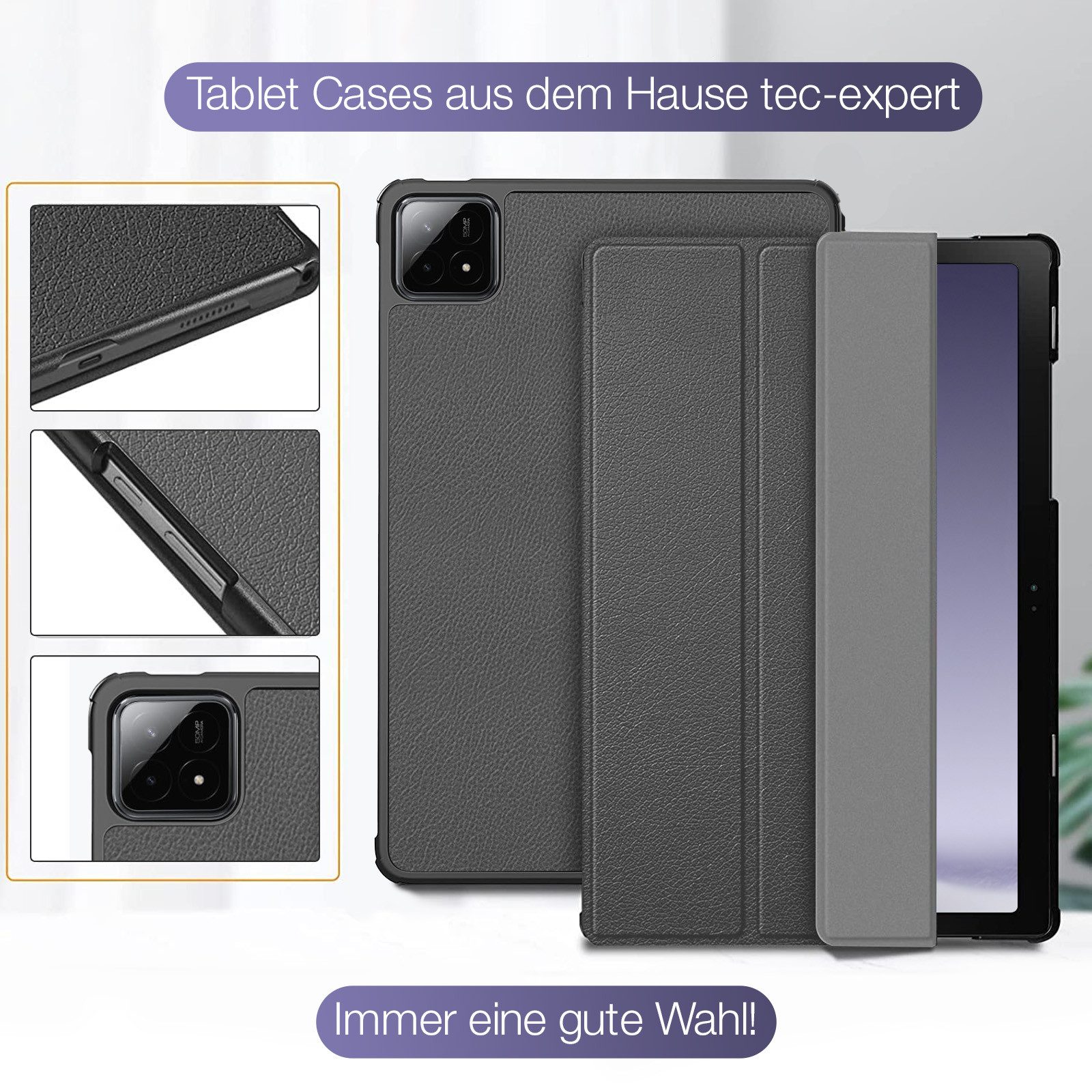 Tec-Expert Tablet-Hülle Tablet Cover Hülle für Xiaomi Pad 6S Pro 12,4 Zoll 2024 12.4 Zoll, 12.4, Schutzhülle Klapphülle Tasche Case