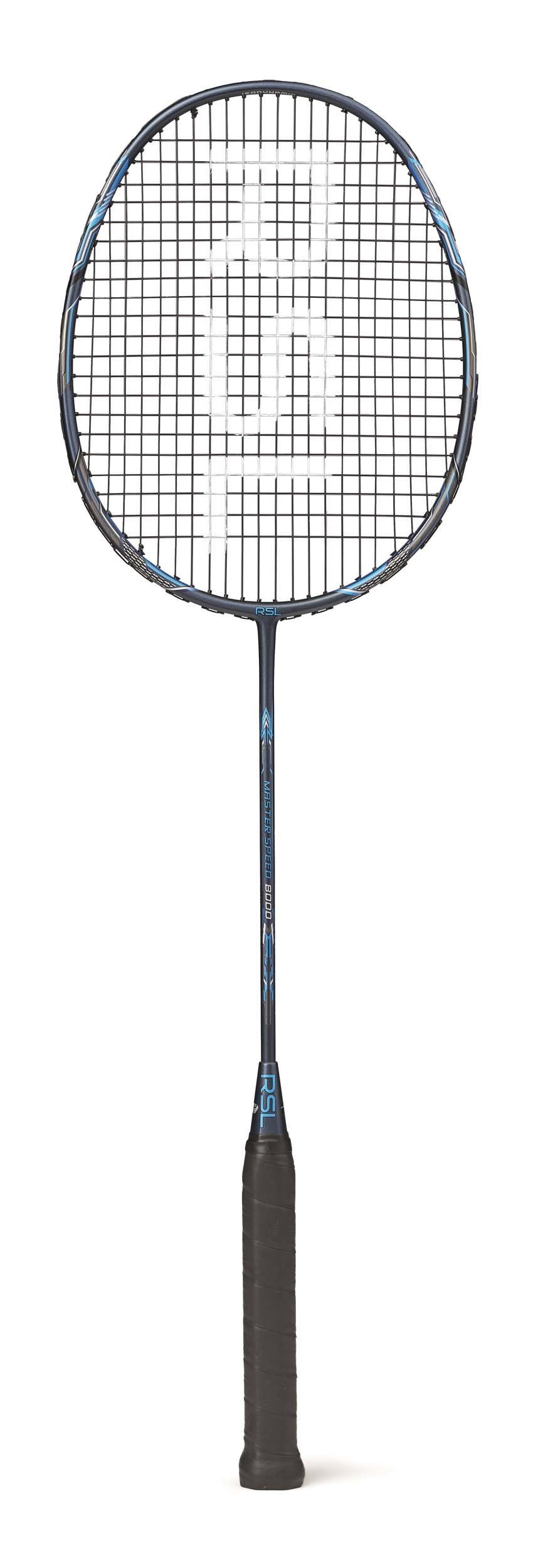 Badmintonschläger Master Speed 8000 (85-89g, ausgewogen, steif) blau - besaitet