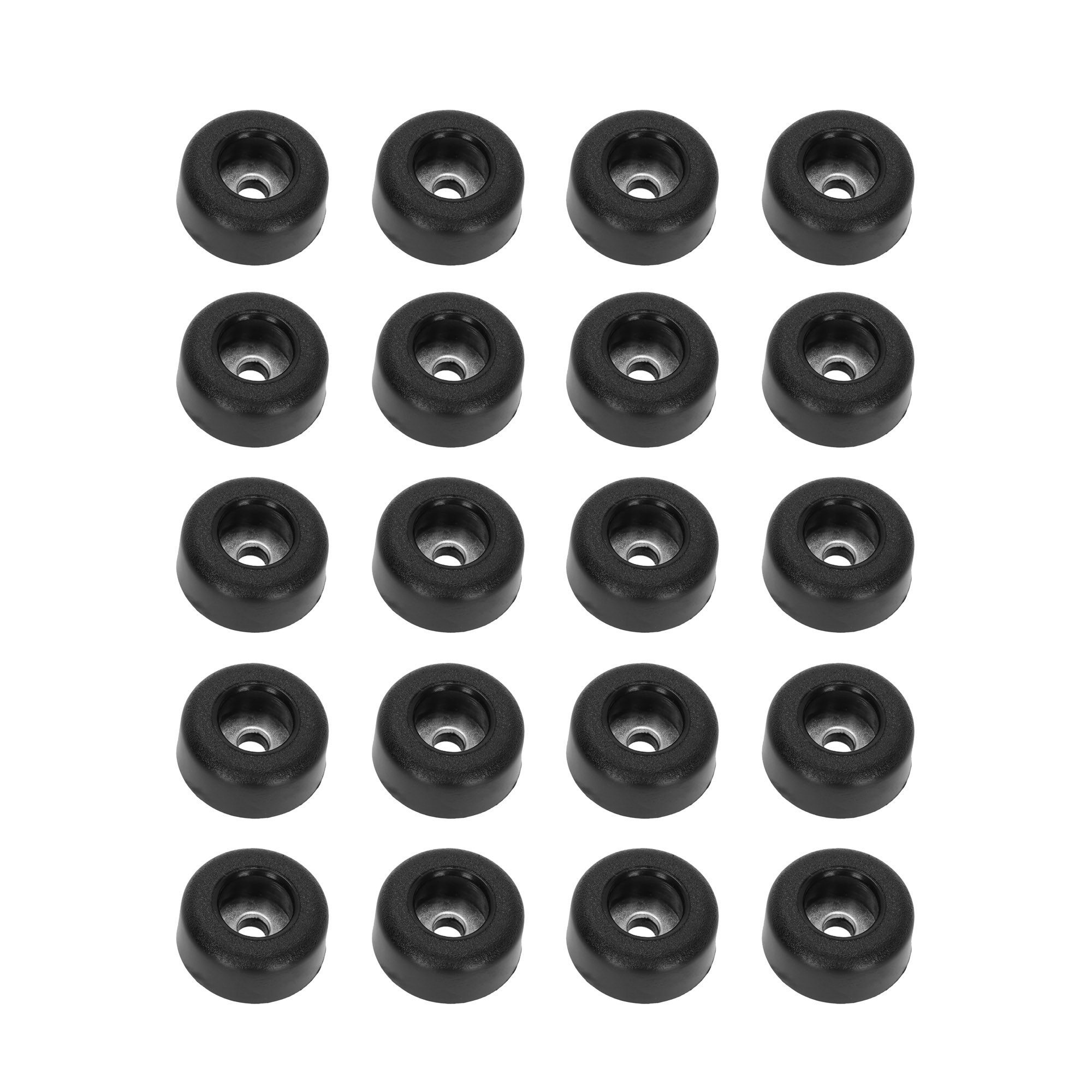 Transportbehälter Adam Hall Hardware - 20 x Gummifuß 25 x 11 mm Schwarz, rutschhemmend