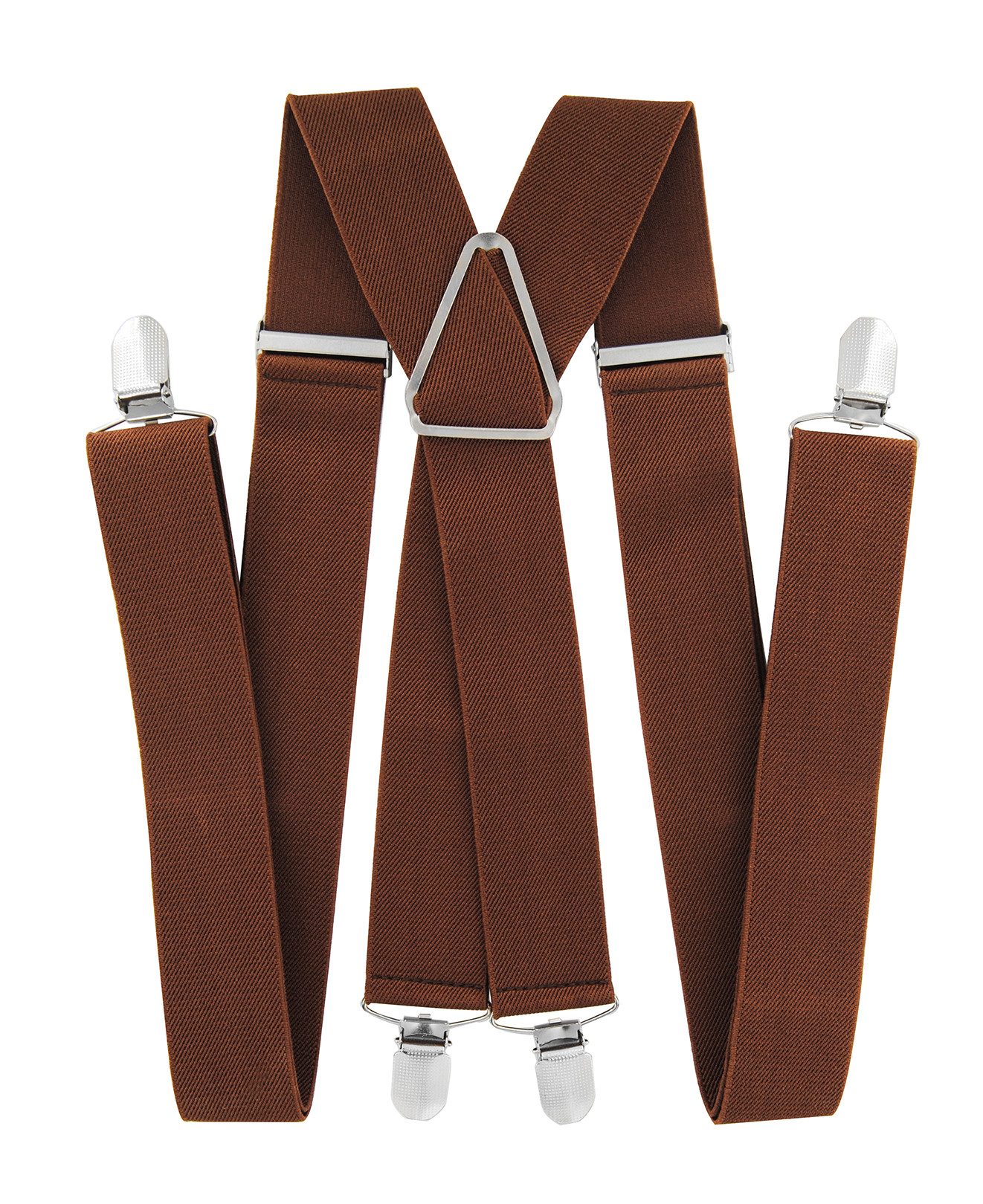 axy Hosenträger Herren Hosenträger 4 Stabile Clips X-Form 3,5cm Breit verstellbar und elastisch 120cm Lang