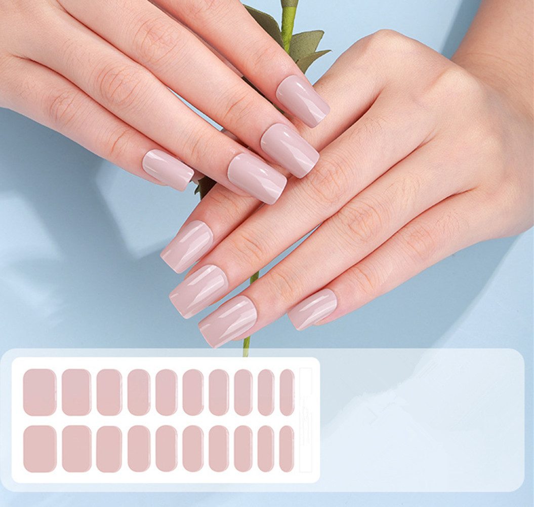 XDeer UV-Nagellack-Set UV Gel Strips,UV Gel Nagelfolie, Nagelfolie Selbstklebend