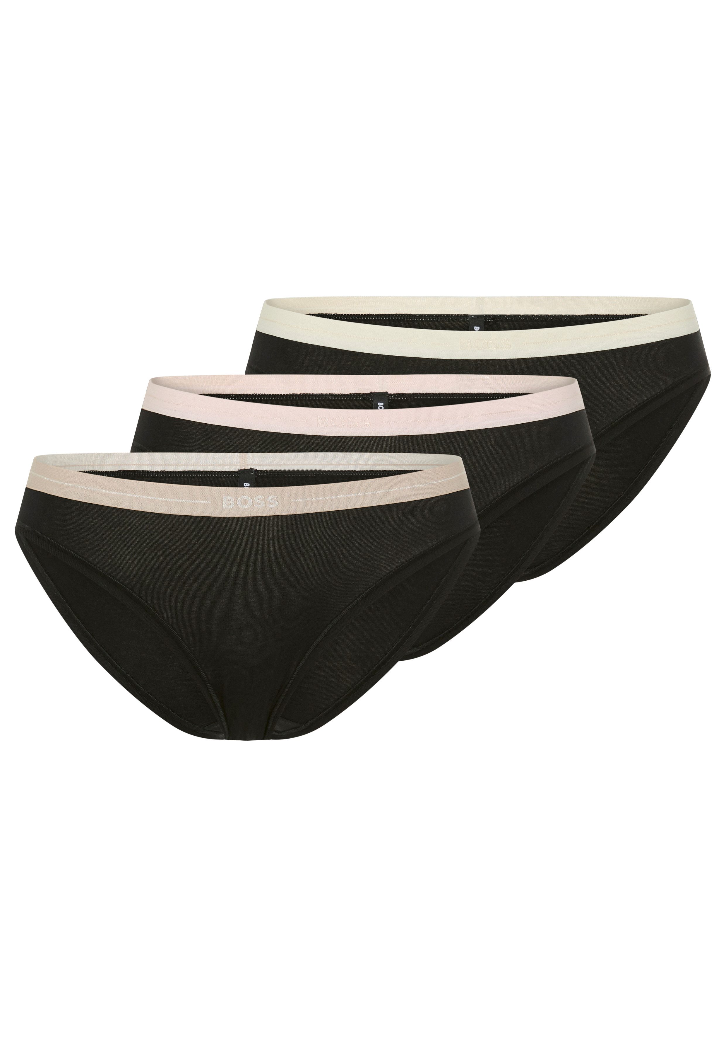BOSS Slip 3P BRIEF (Packung, 3-St., 3er) mit elastischen Logobund