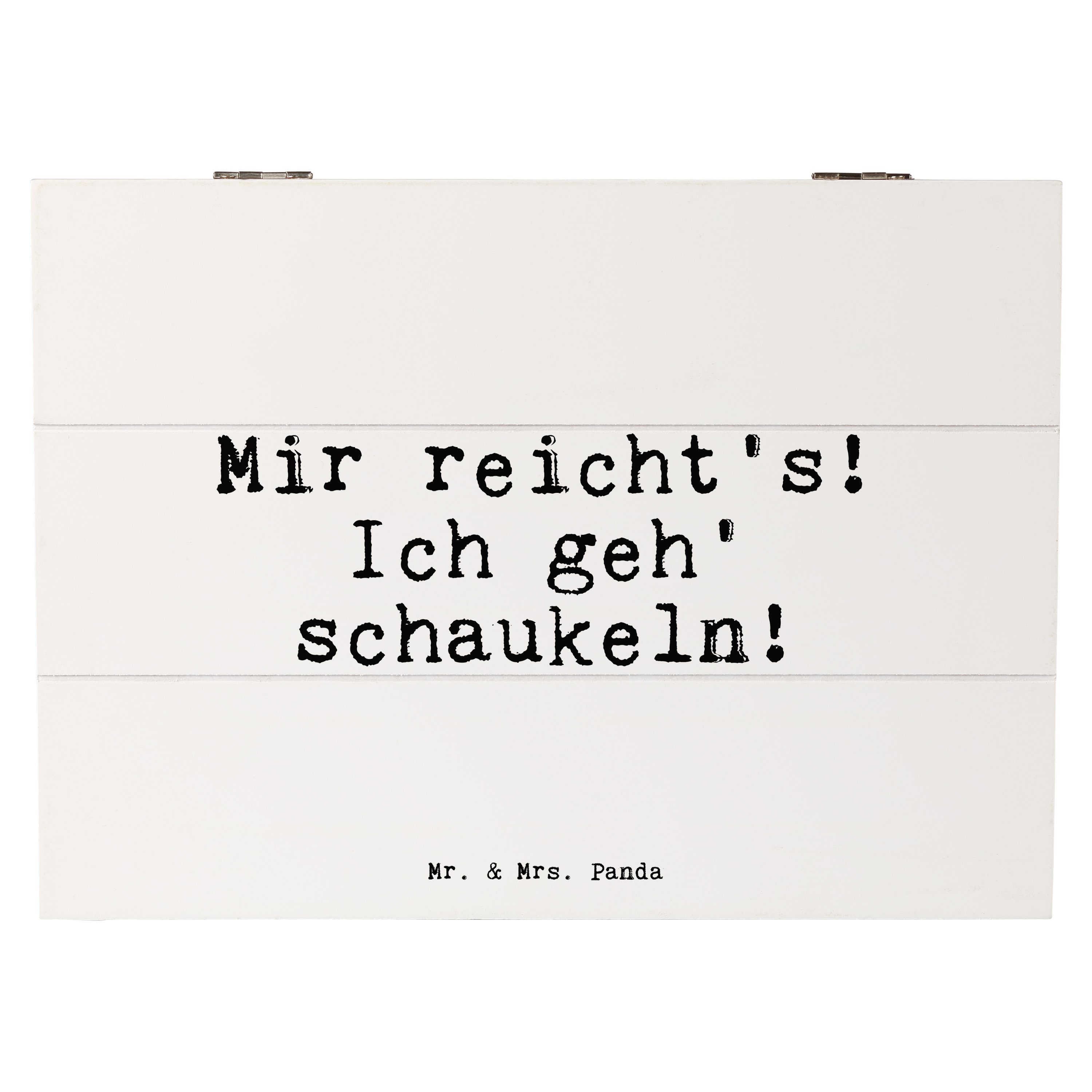 Mr. & Mrs. Panda Dekokiste Mir reicht's! Ich geh'... Weiß Geschenk