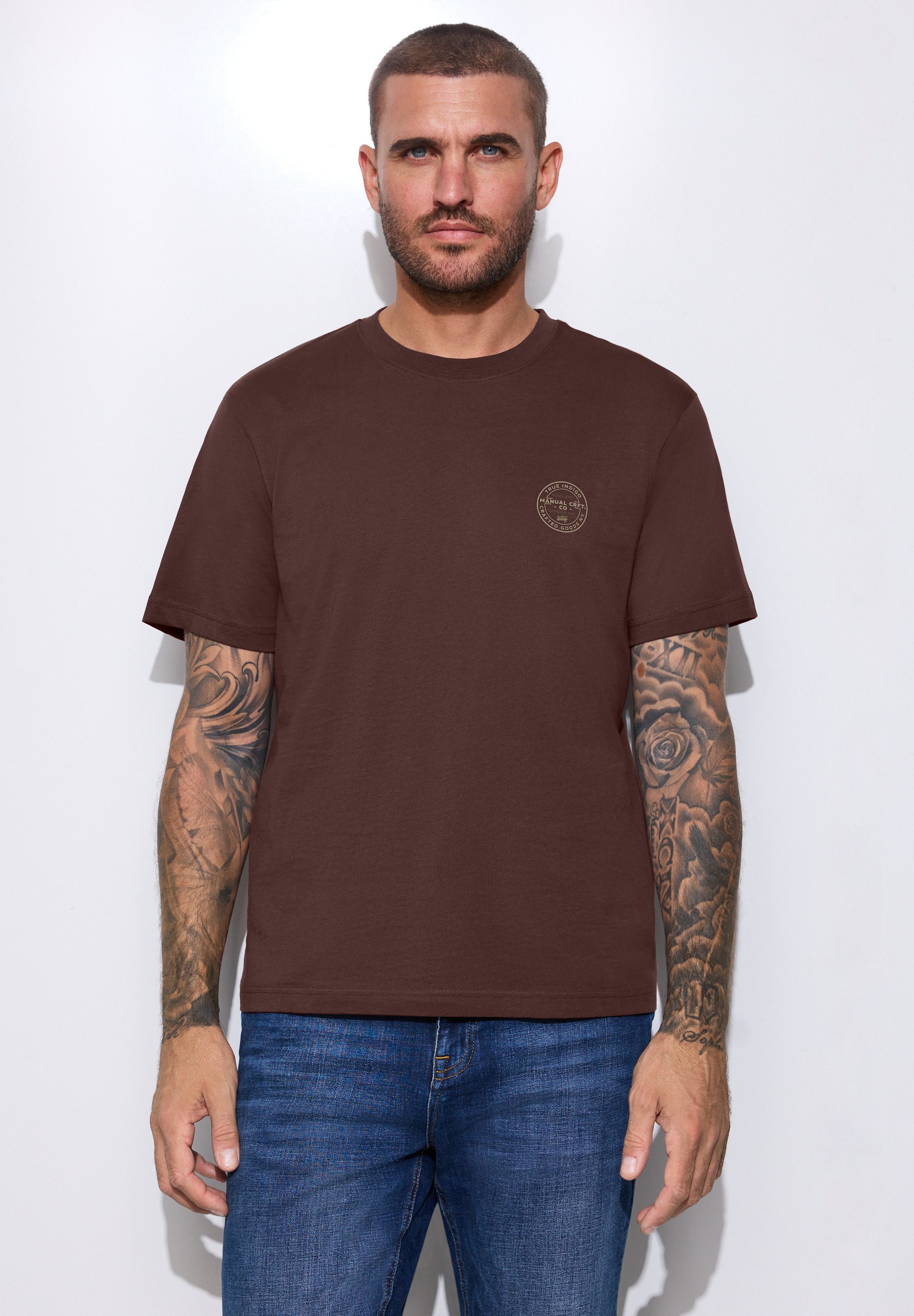 STREET ONE MEN T-Shirt aus reiner Baumwolle