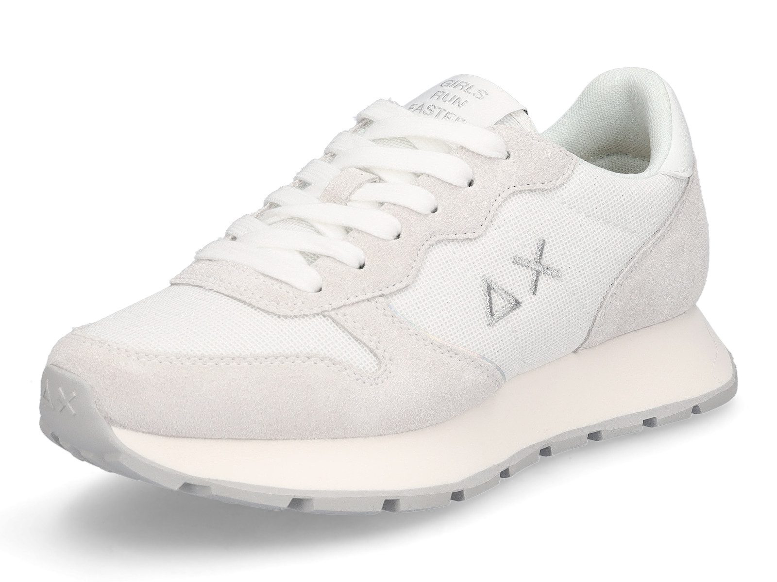 SUN 68 Sun68 Damen Sneaker Ally Glitter Textile weiß grau Sneaker