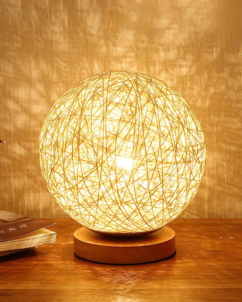 Dekorative LED Nachtlicht USB Night Lamp, Small Table Lamp, Bedside  Decorative Lamps, Sockel aus Holz, dimmbar