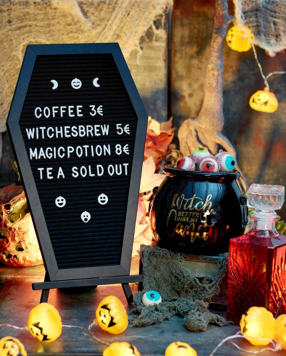 12 als Hallowe Horror-Shop mit Kürbis Dekofigur Lichterkette LEDs cm 180
