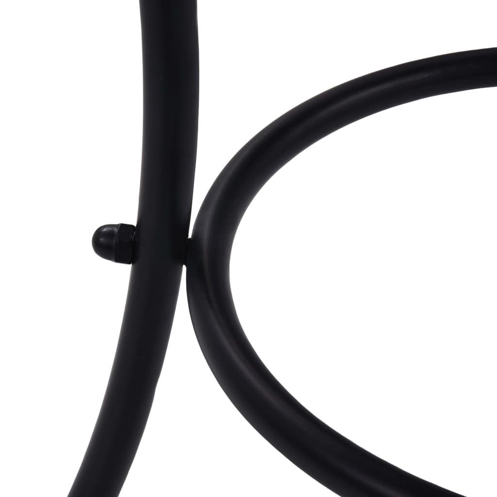 furnicato Gartentisch Mosaik-Bistrotisch Orange/Grau 60 cm Keramik (1-St)