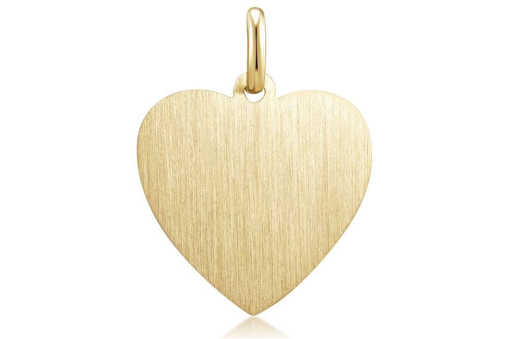 Silberkettenstore Kettenanhänger Gravuranhänger Herz 239887.300 - 333 Gold