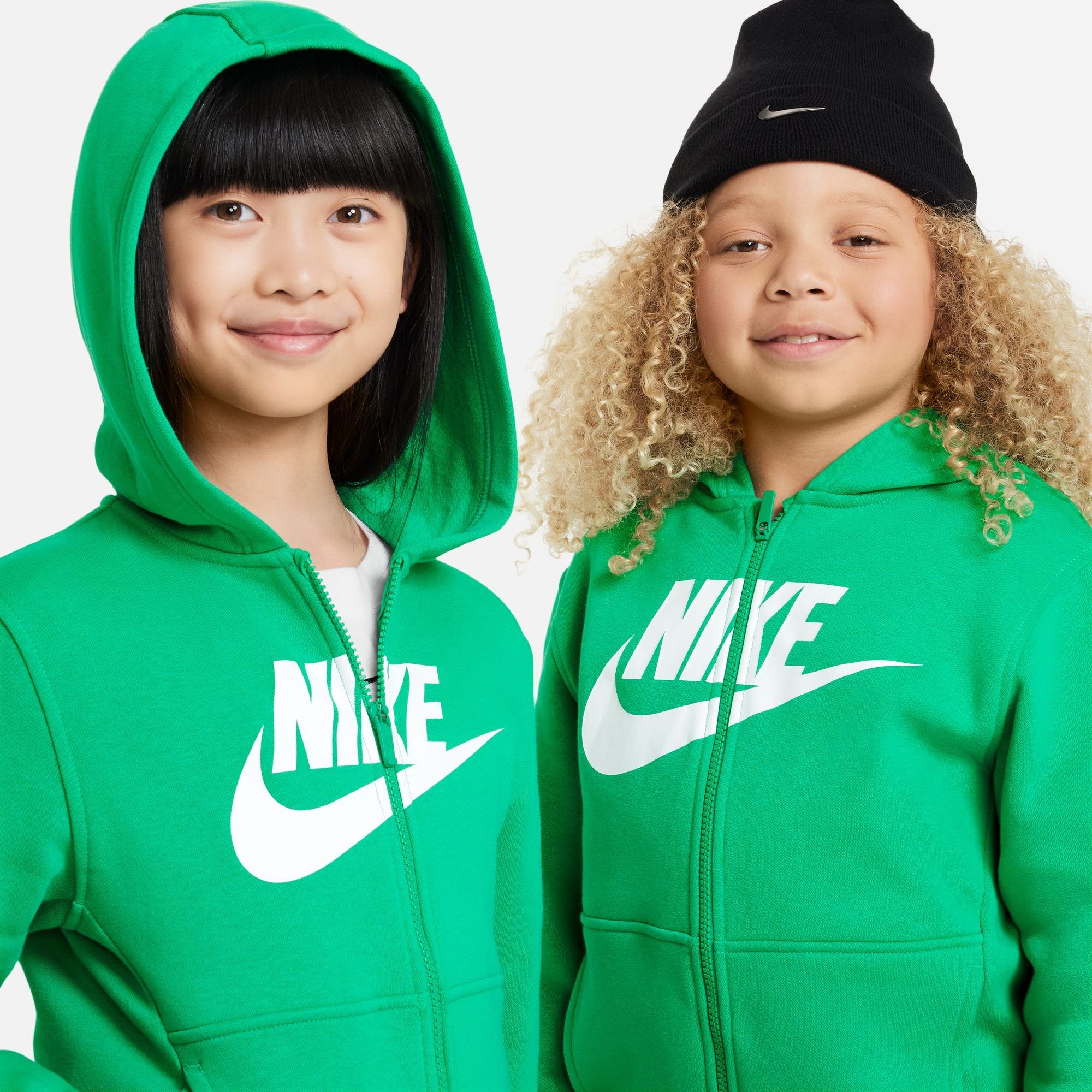 Kapuzensweatjacke HOODIE BIG CLUB GREEN/WHITE FLEECE STADIUM Sportswear Nike FULL-ZIP KIDS'