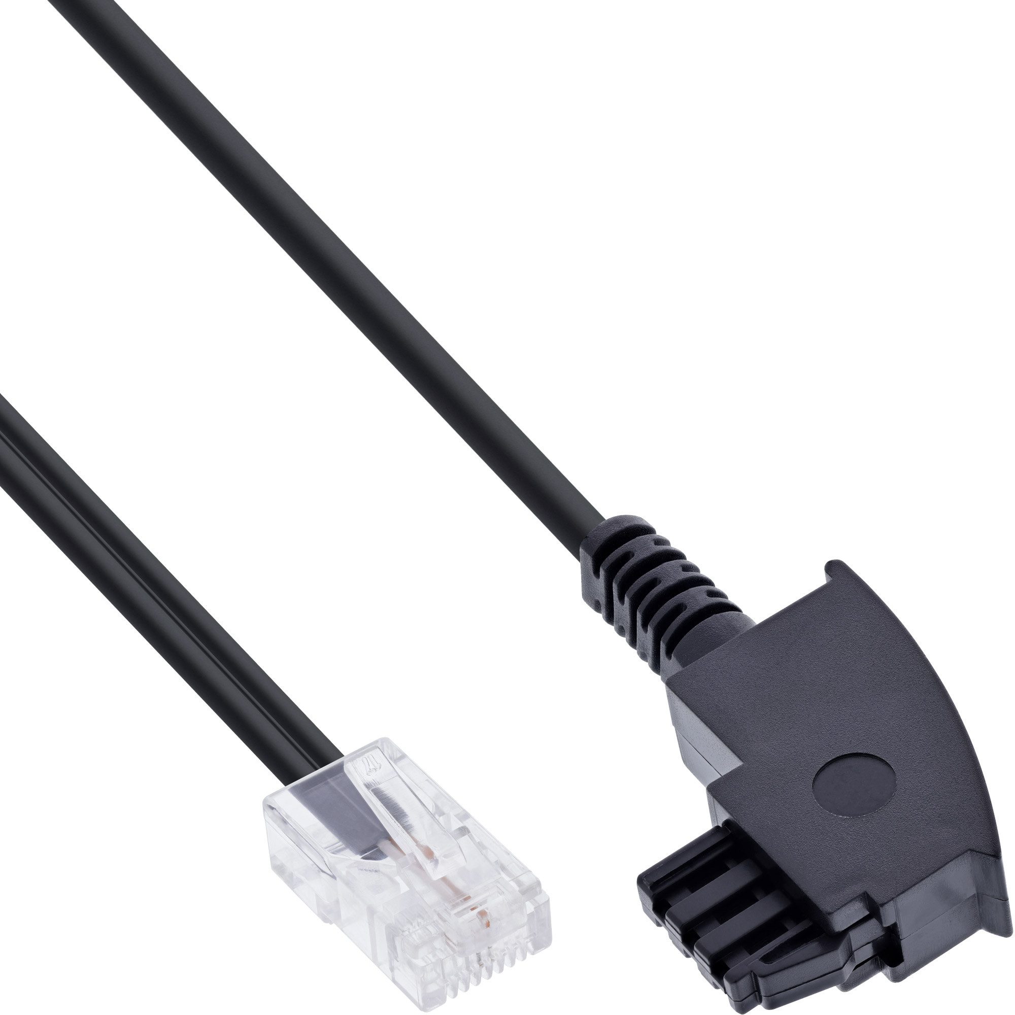 InLine® TAE-F Kabel, für DSL-Router, TAE-F Stecker an RJ45 8P2C, 10m Telefonkabel