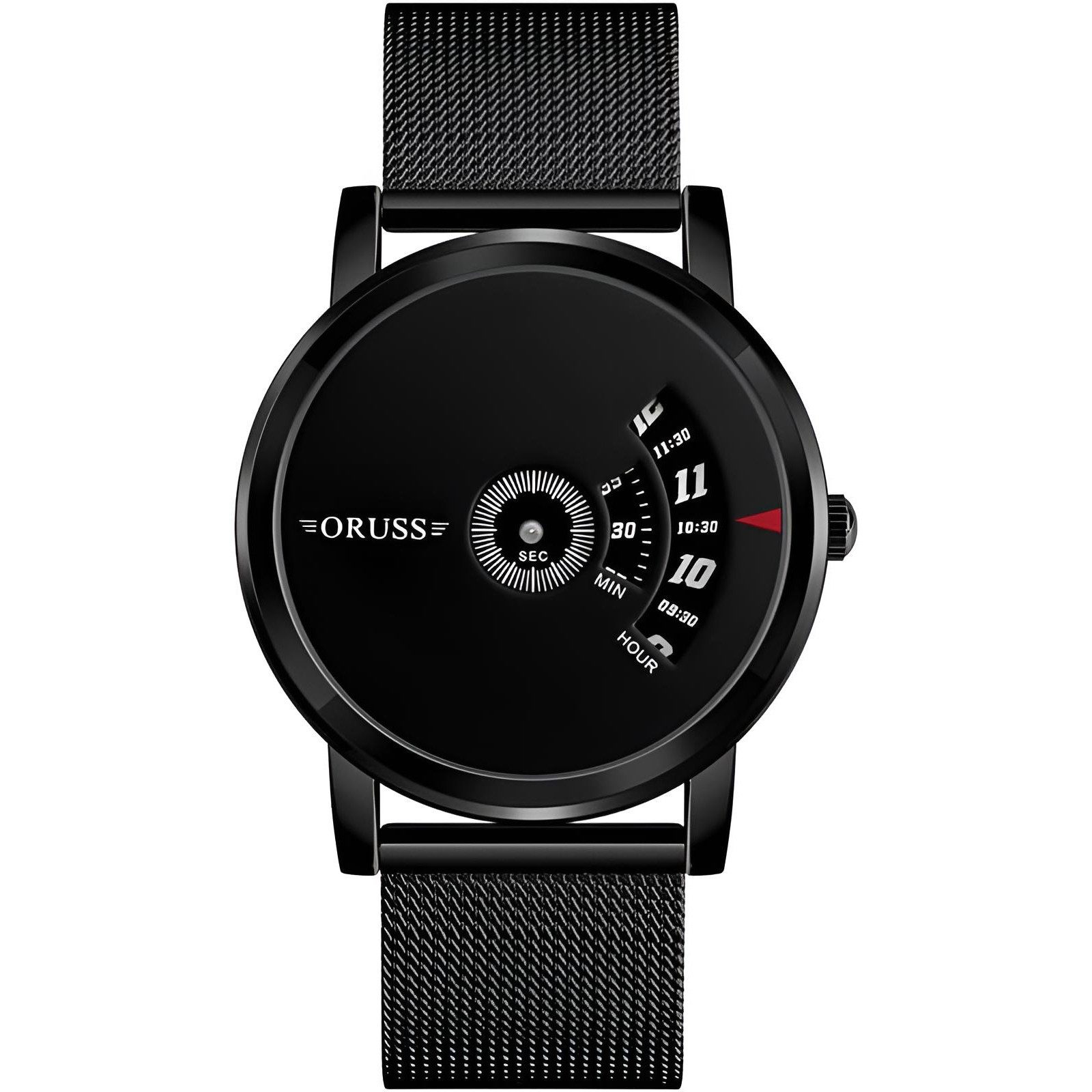 S&T Design Quarzuhr Herren Armbanduhr Herrenuhr Männeruhren Luxusuhr Schwarz, inkl. Geschenketui + Werkzeug zum verstellen