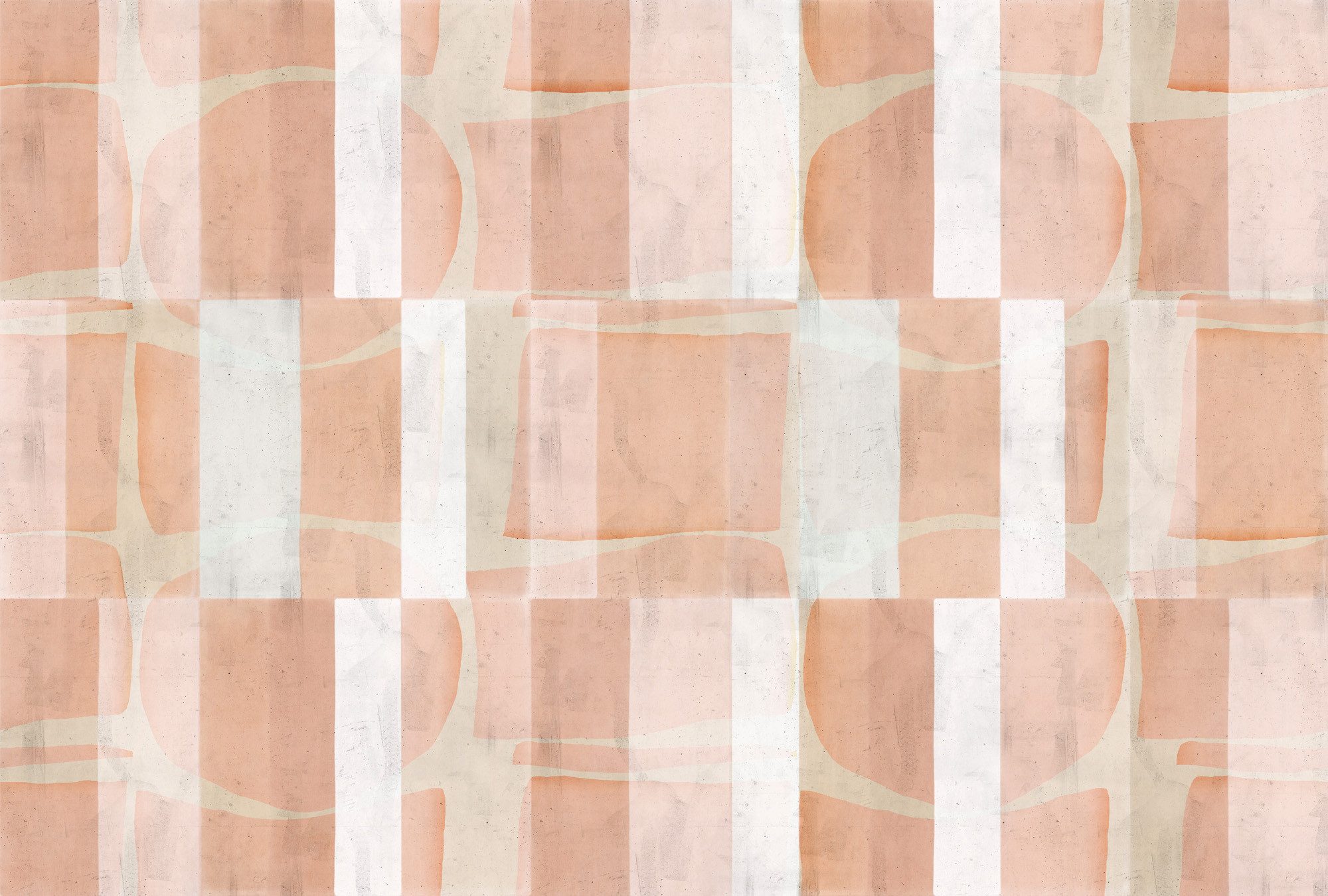 living walls Vliestapete Abstrakte Tapete Rosa Weiß Beige Geometrisch, glatt, matt, (1 St)