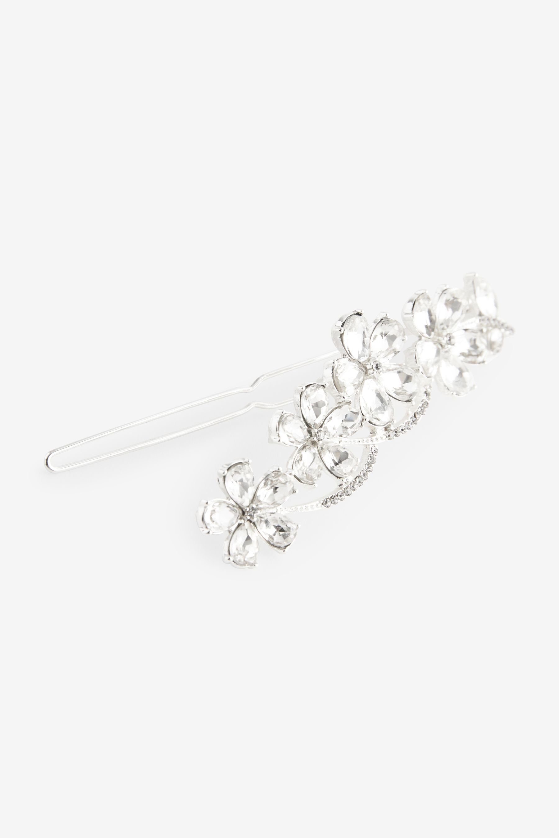 Next Haarclip Funkelnde Haarklammer mit Blume, Brautmode