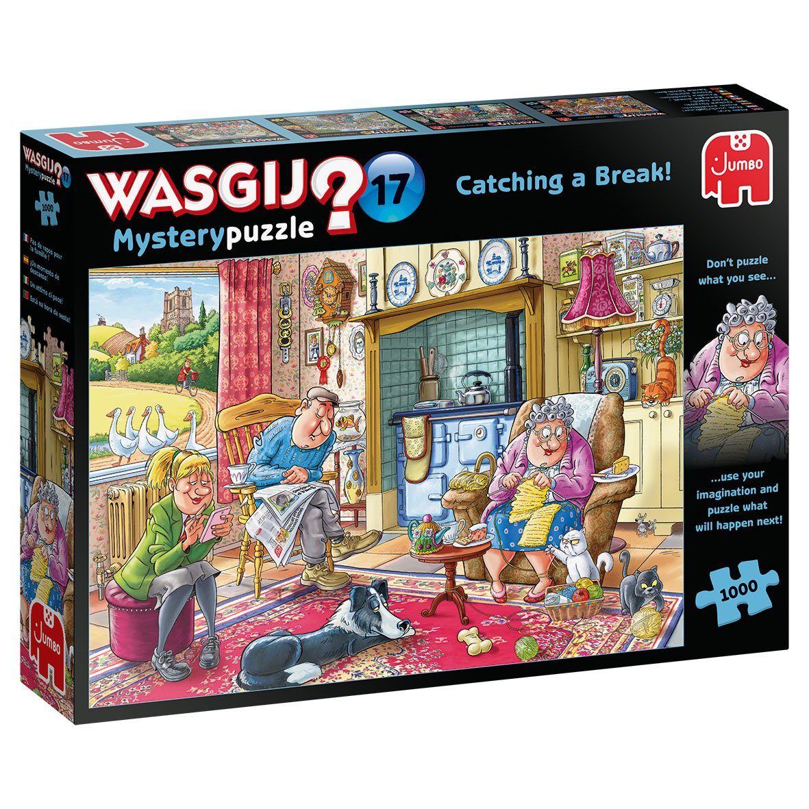 Jumbo Spiele Puzzle Wasgij Mystery 17 Friede, Freude, Eierkuchen 1000 Teile günstig online kaufen