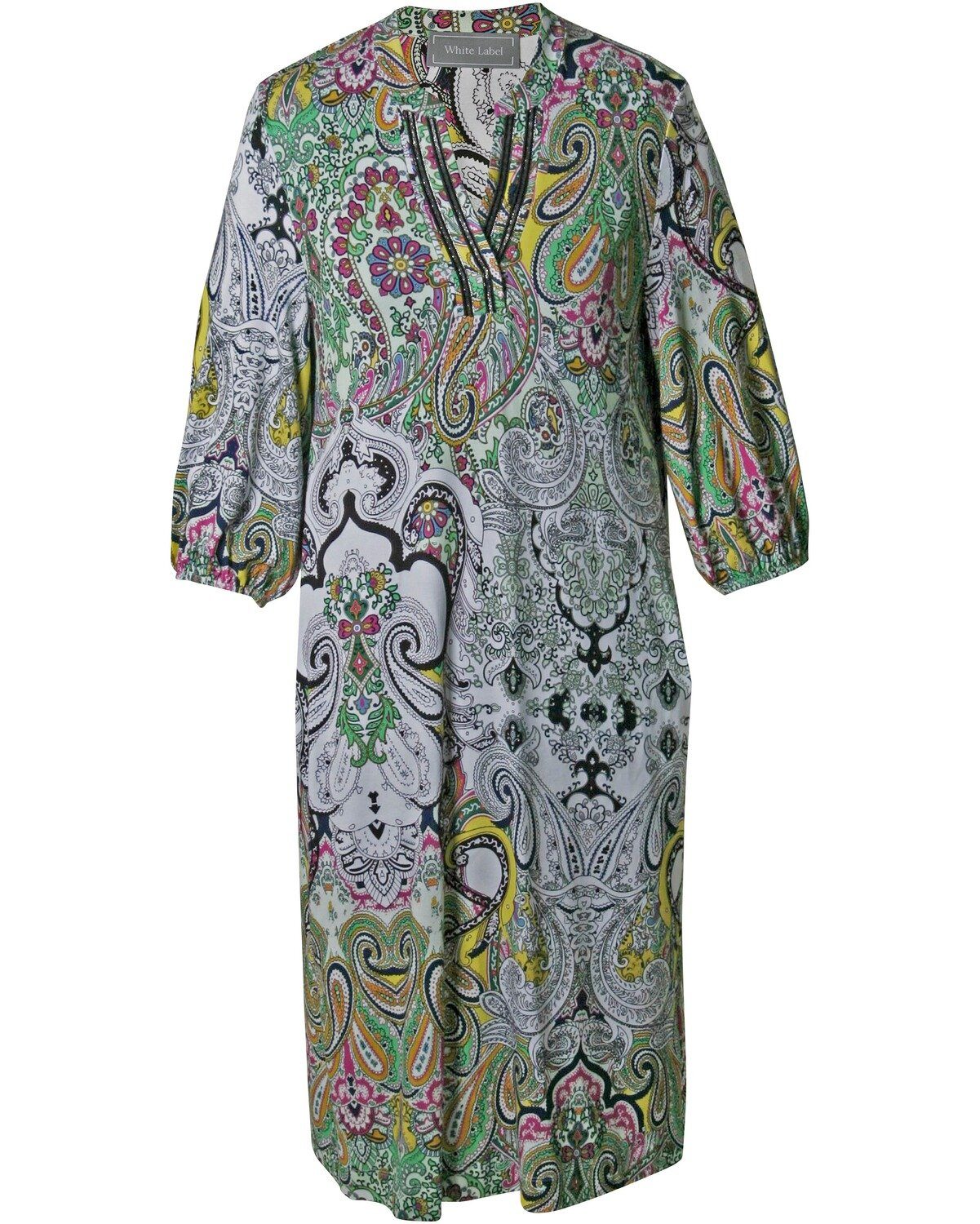 Midikleid Midi-Kleid mit Allover-Print
