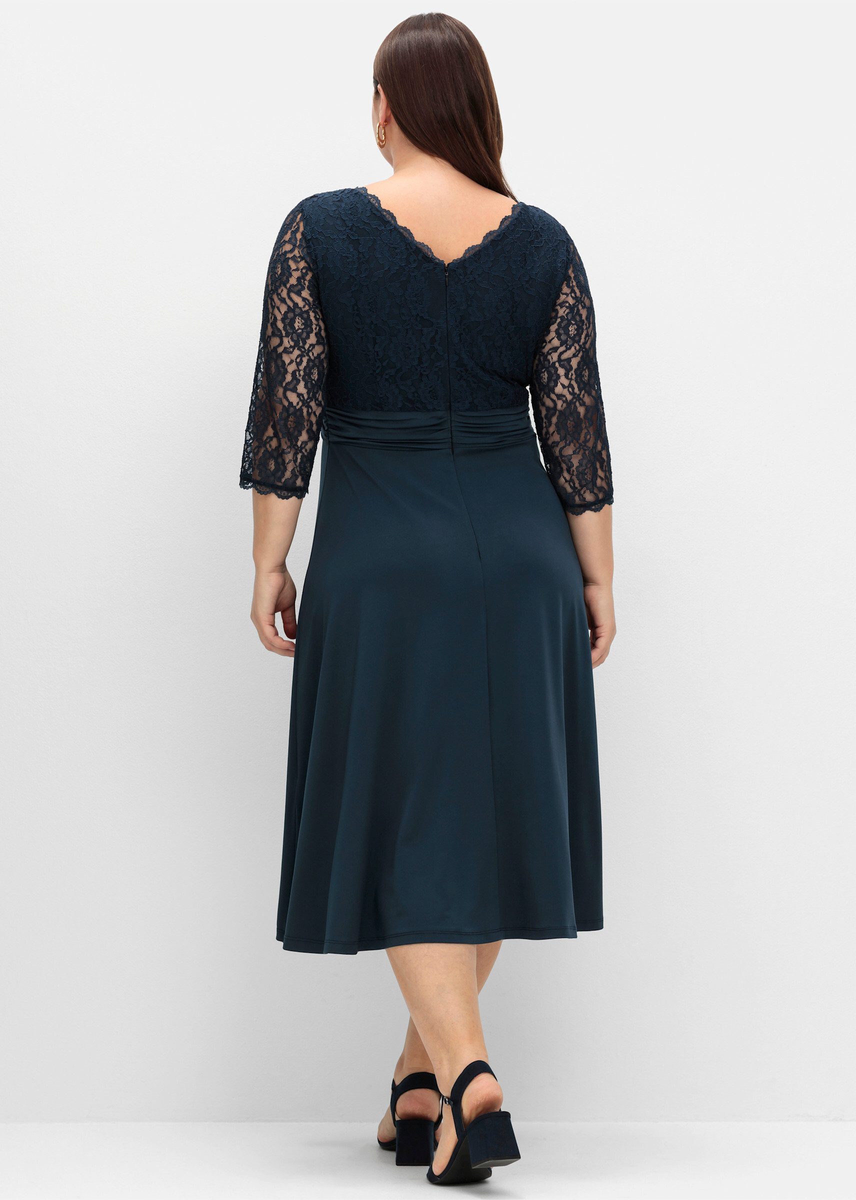 Sheego Etuikleid Abendkleid 3/4-Arm günstig online kaufen