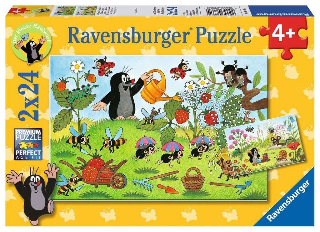 x Teile, Maulwurf 2 24 Puzzleteile im Garten Kinderpuzzle 2 Ravensburger Puzzle