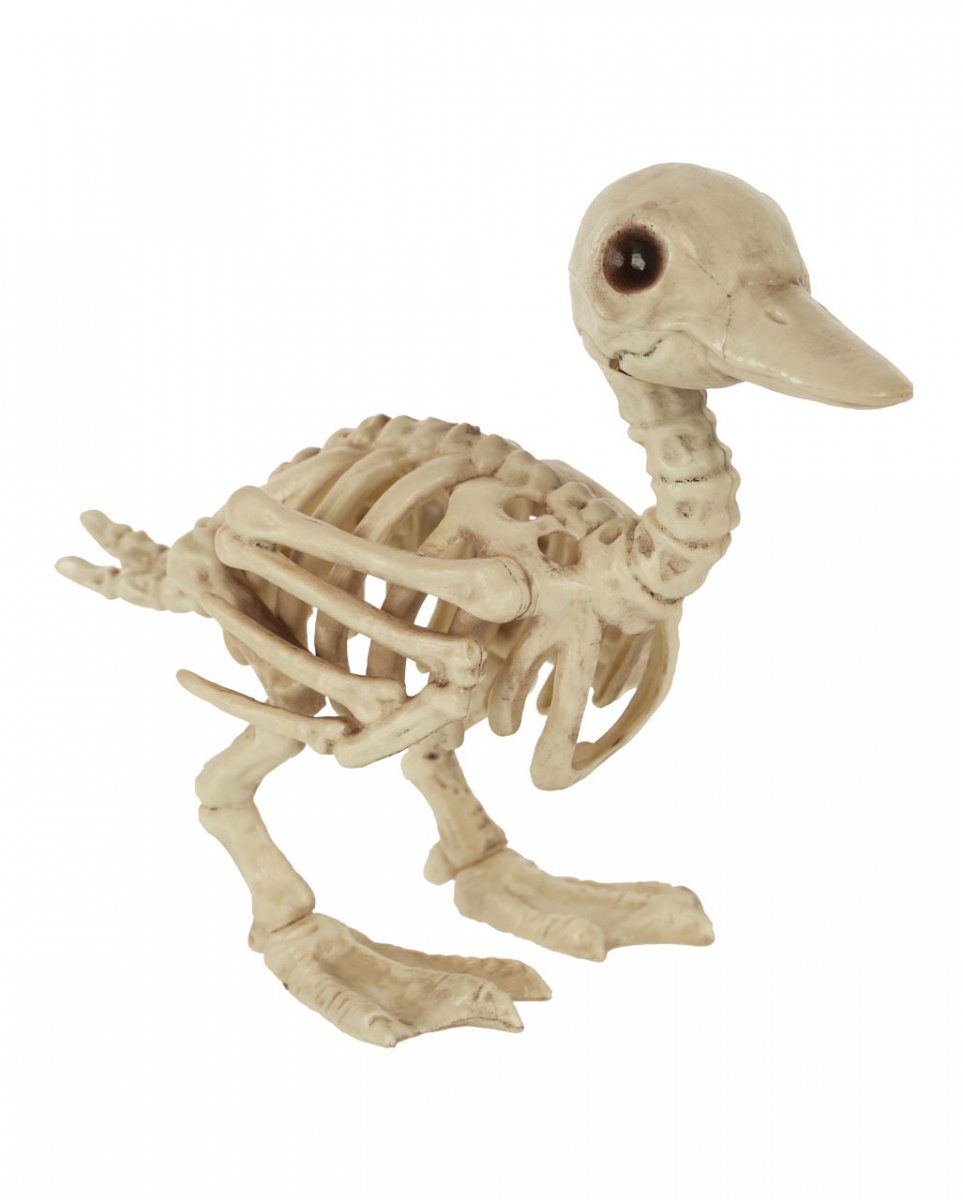 Horror-Shop Dekoobjekt Skelett Baby Ente als Deko 19cm