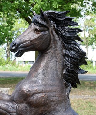 Bronzeskulpturen Skulptur Bronzefigur steigendes Pferd aus Bronze