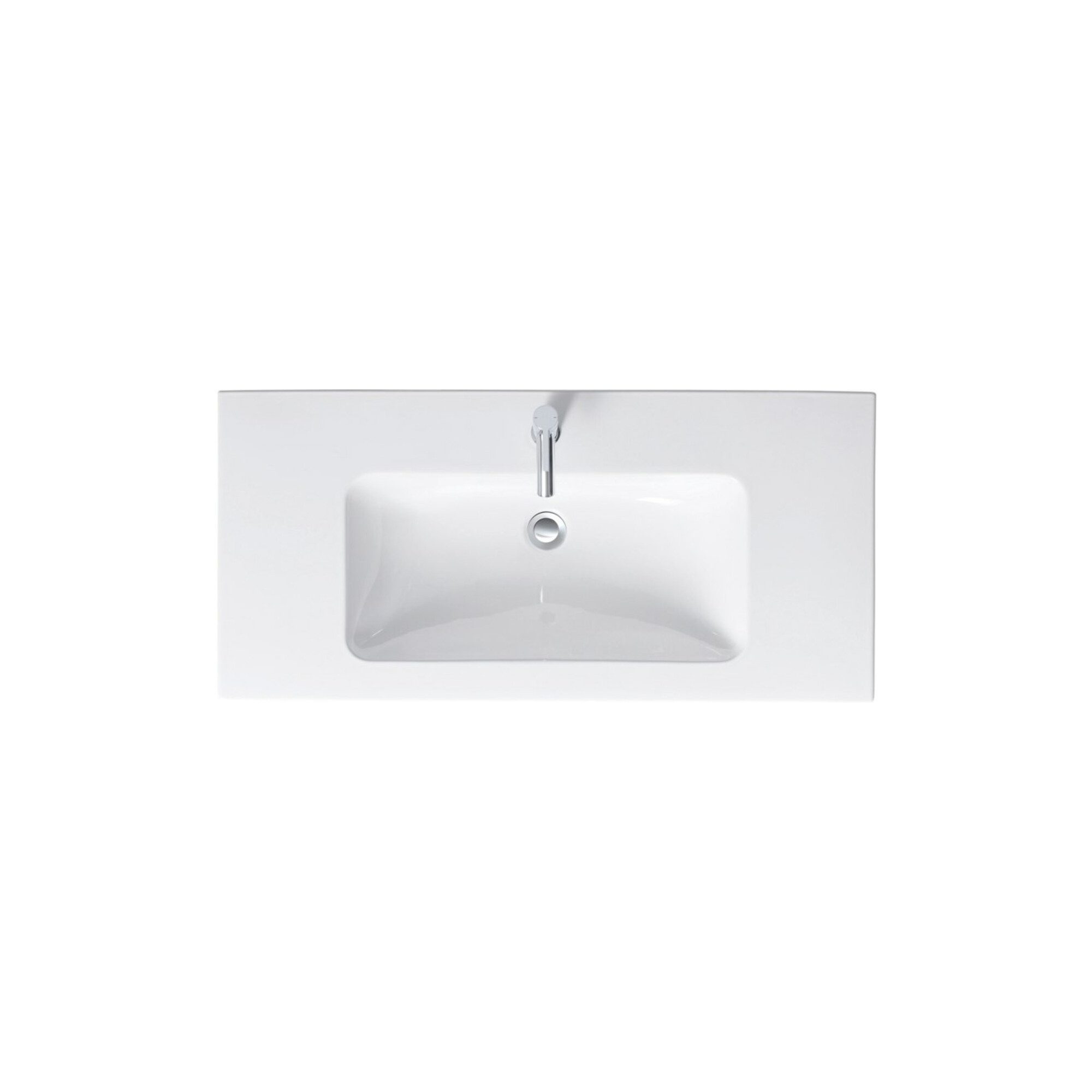 Duravit Badmöbel-Set Duravit Möbelwaschtisch Me by Starck 103x49cm, we, m HL, ÜL, Hahnlochb
