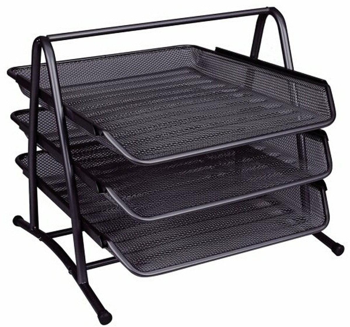 Connect Briefablage Briefablageset A4 3 Fächer schwarz