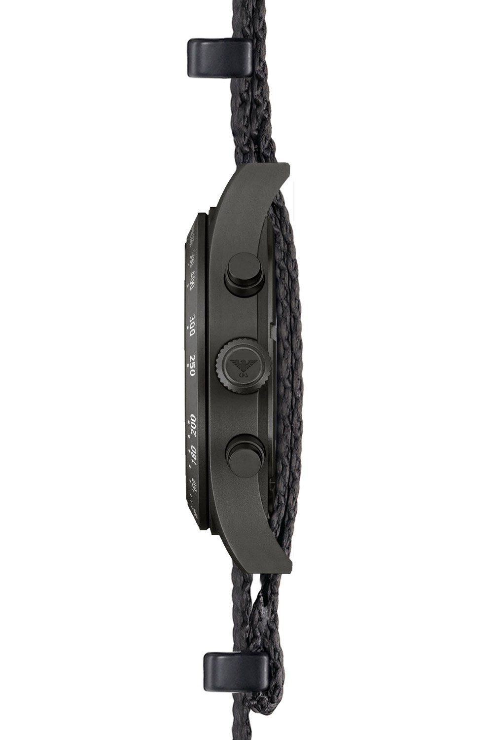 KHS Quarzuhr Platoon Solar Natoband Schwarz