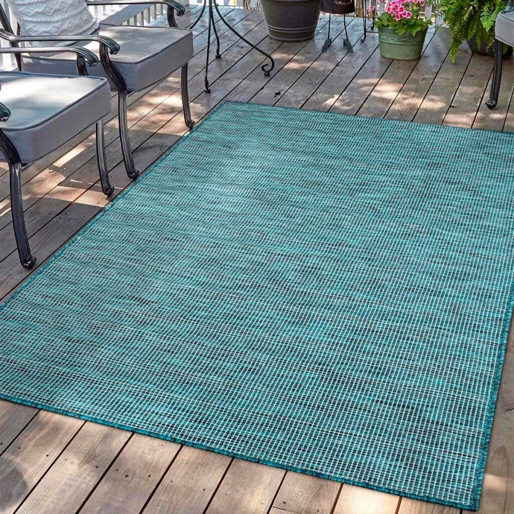 Carpet City Outdoorteppich »PALM 2778«, rechteckig, 5 mm Höhe, Läufer, Wett günstig online kaufen